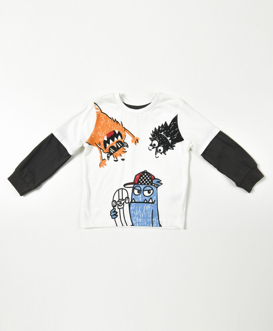 Polera bebé monstruos