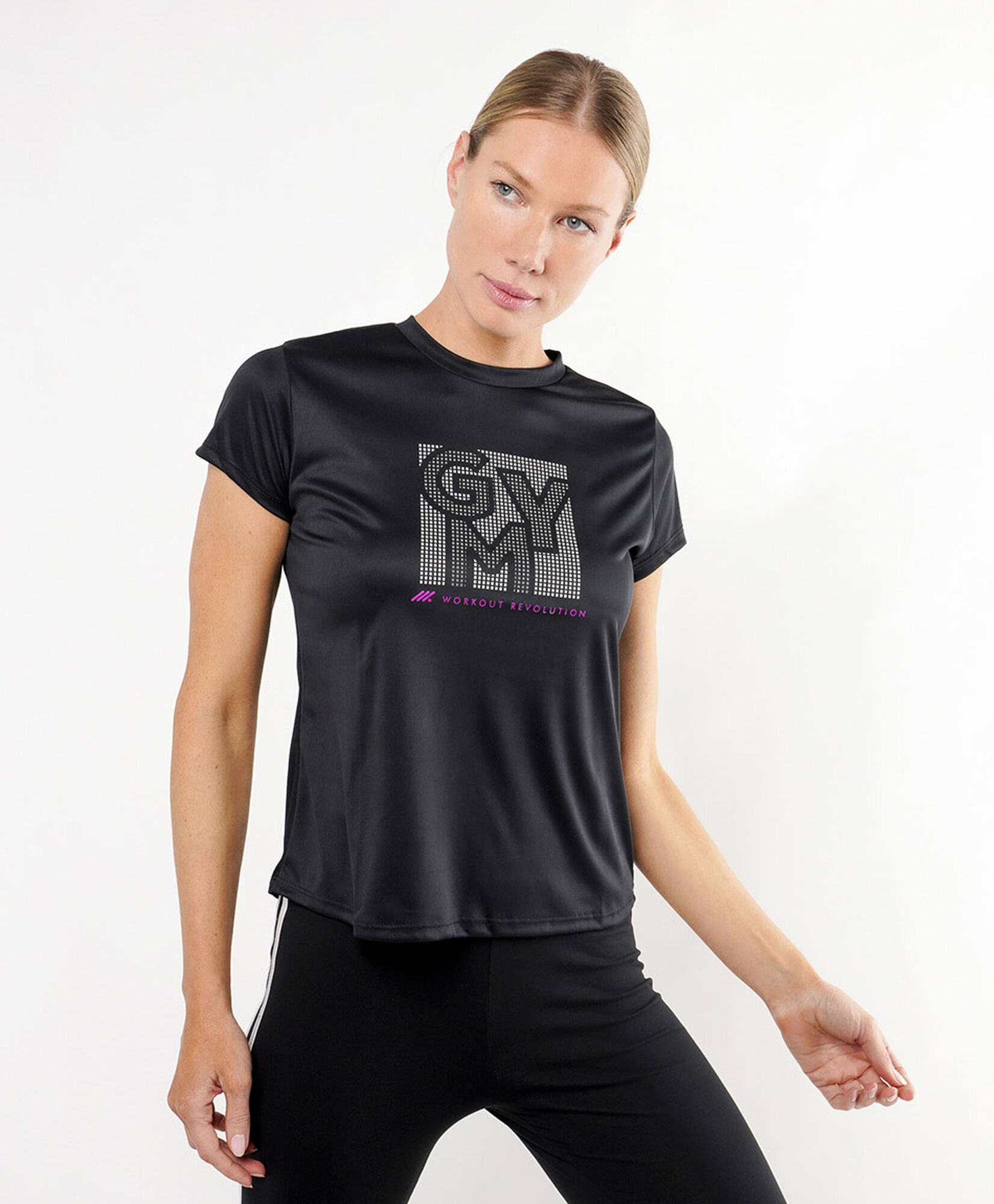 Polera deportiva mujer texto gym Polera deportiva mujer texto gym
