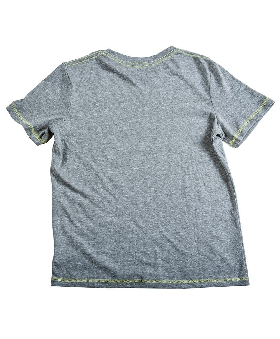 Polera melange estampada