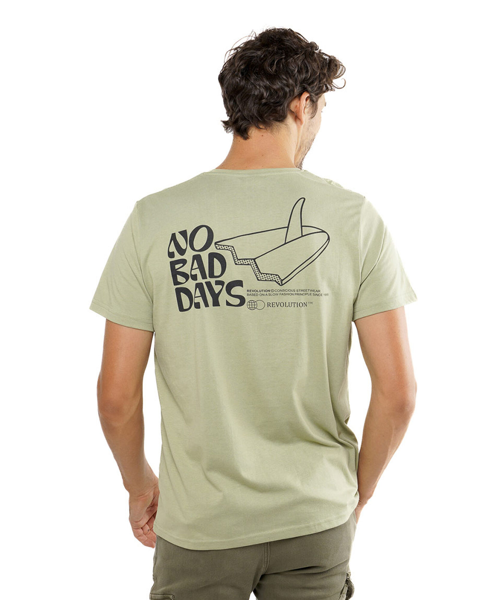 Polera hombre doble estampado no bad days Polera hombre doble estampado no bad days
