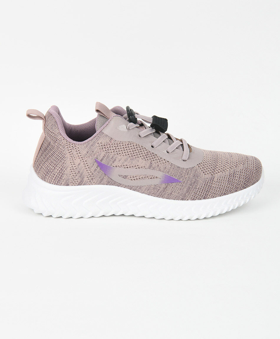 Zapatilla deportiva mujer malla rosada