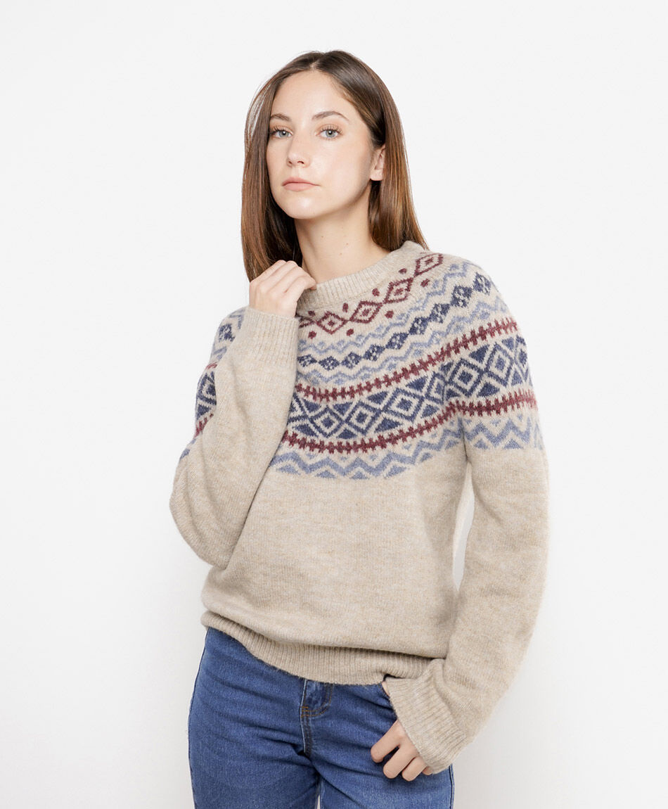 Sweater mujer n&oacute;rdico mix