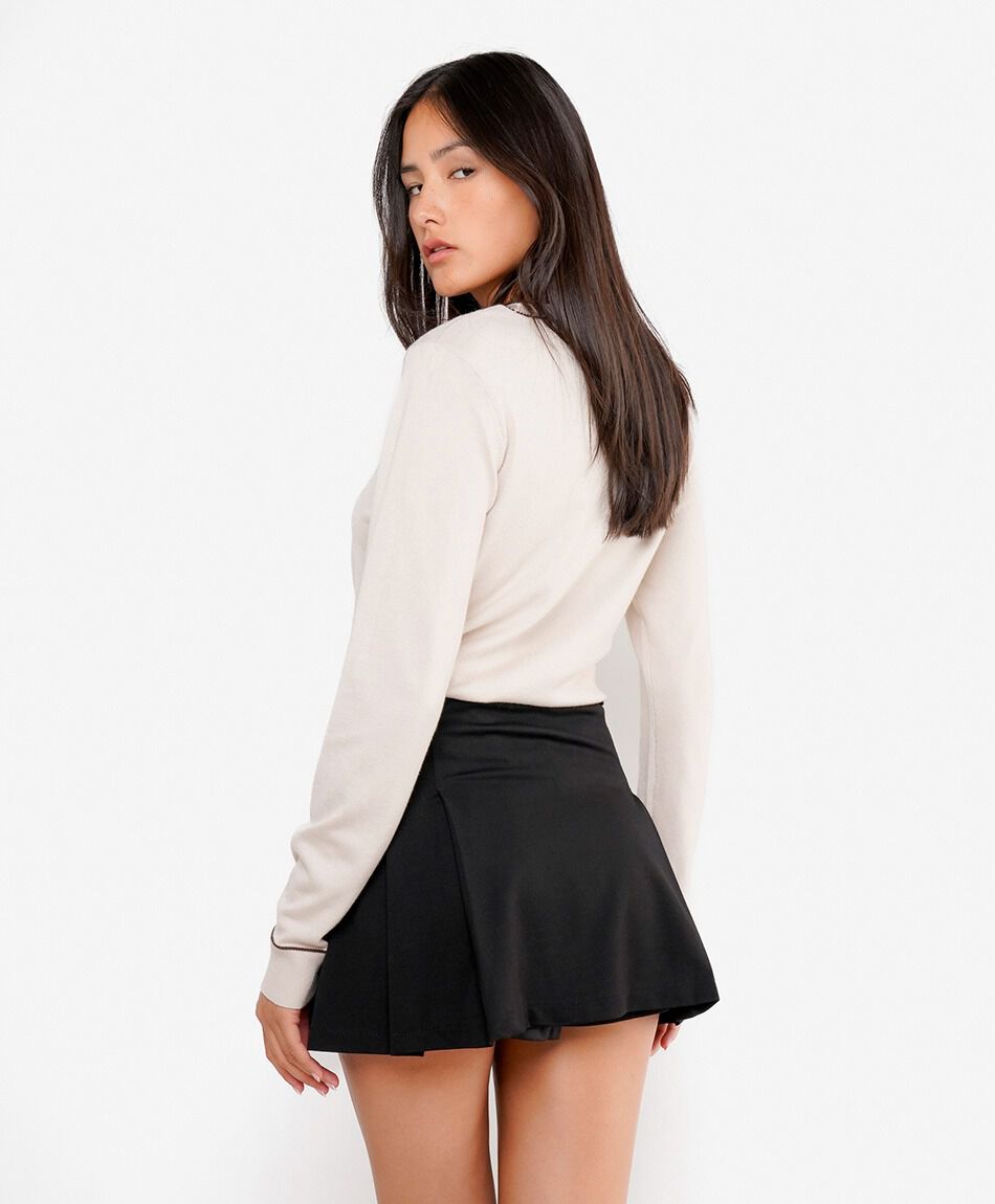 Mini falda mujer negra