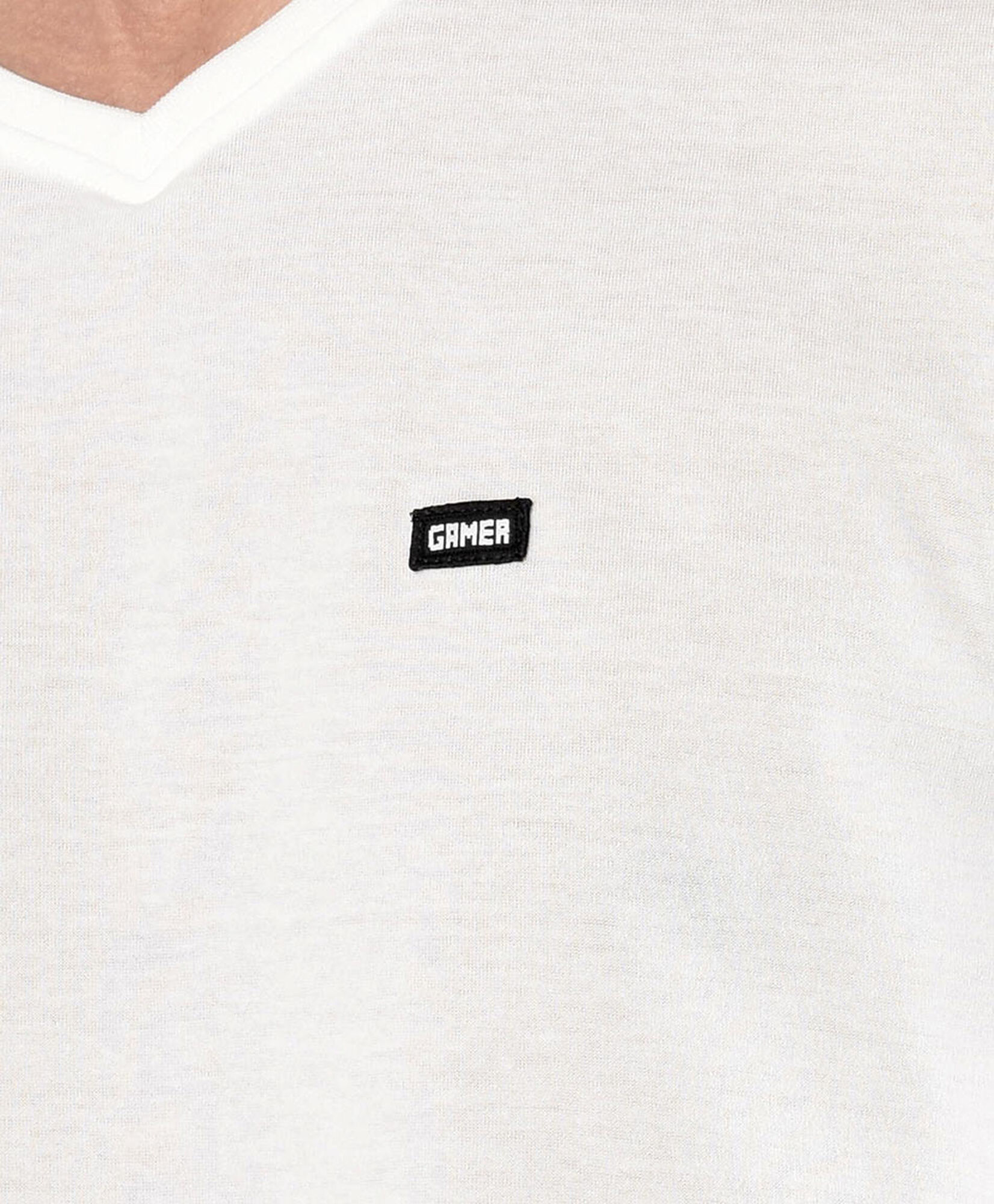 Polera hombre lisa parche gamer Polera hombre lisa parche gamer