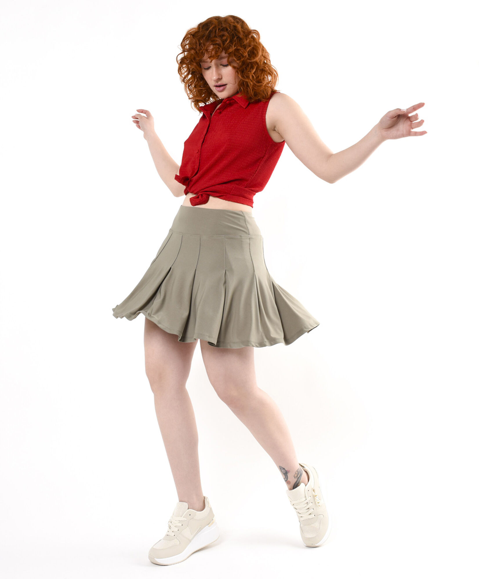 Falda mujer jersey plisada Falda mujer jersey plisada