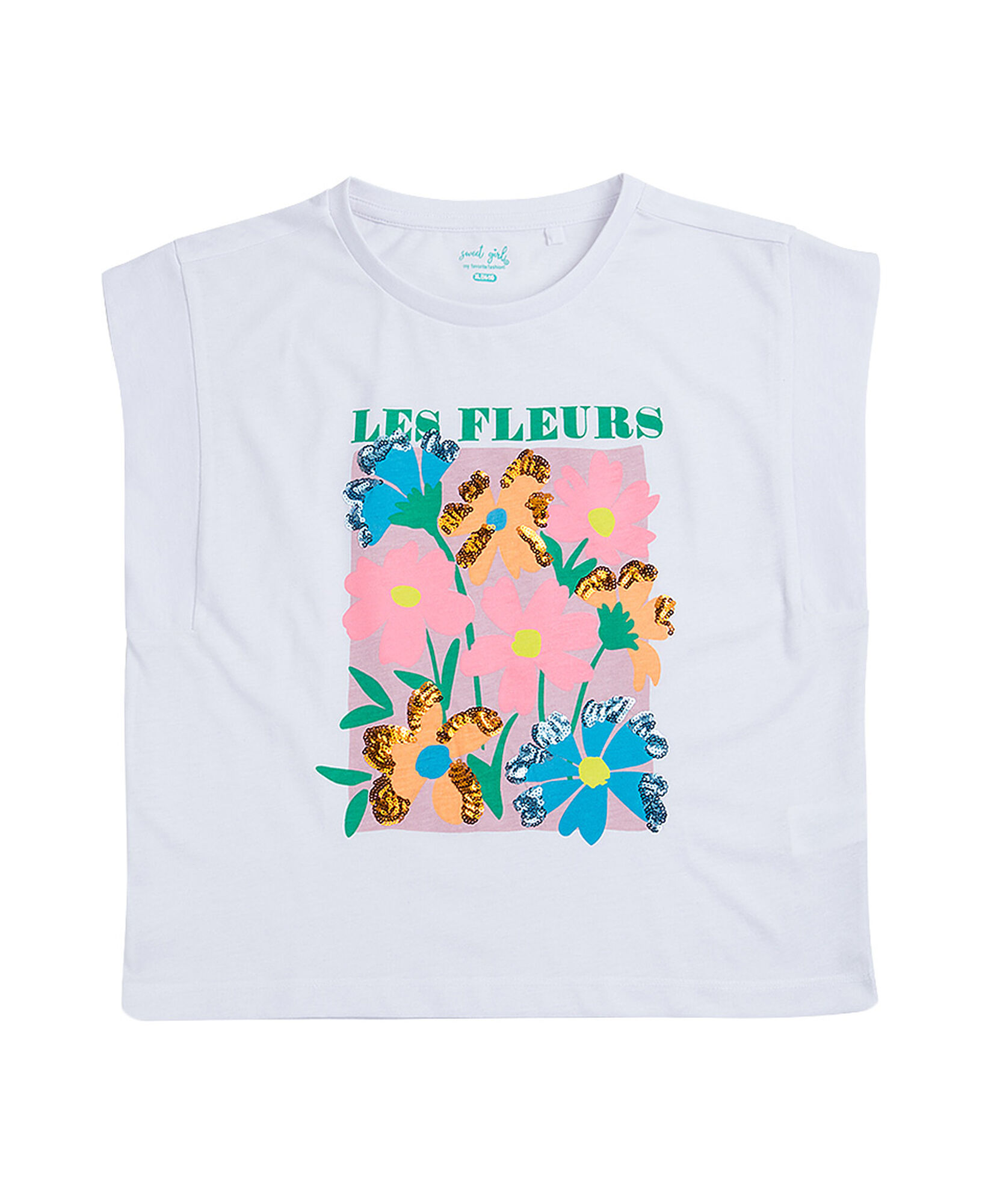 Polera niña flores Polera niña flores