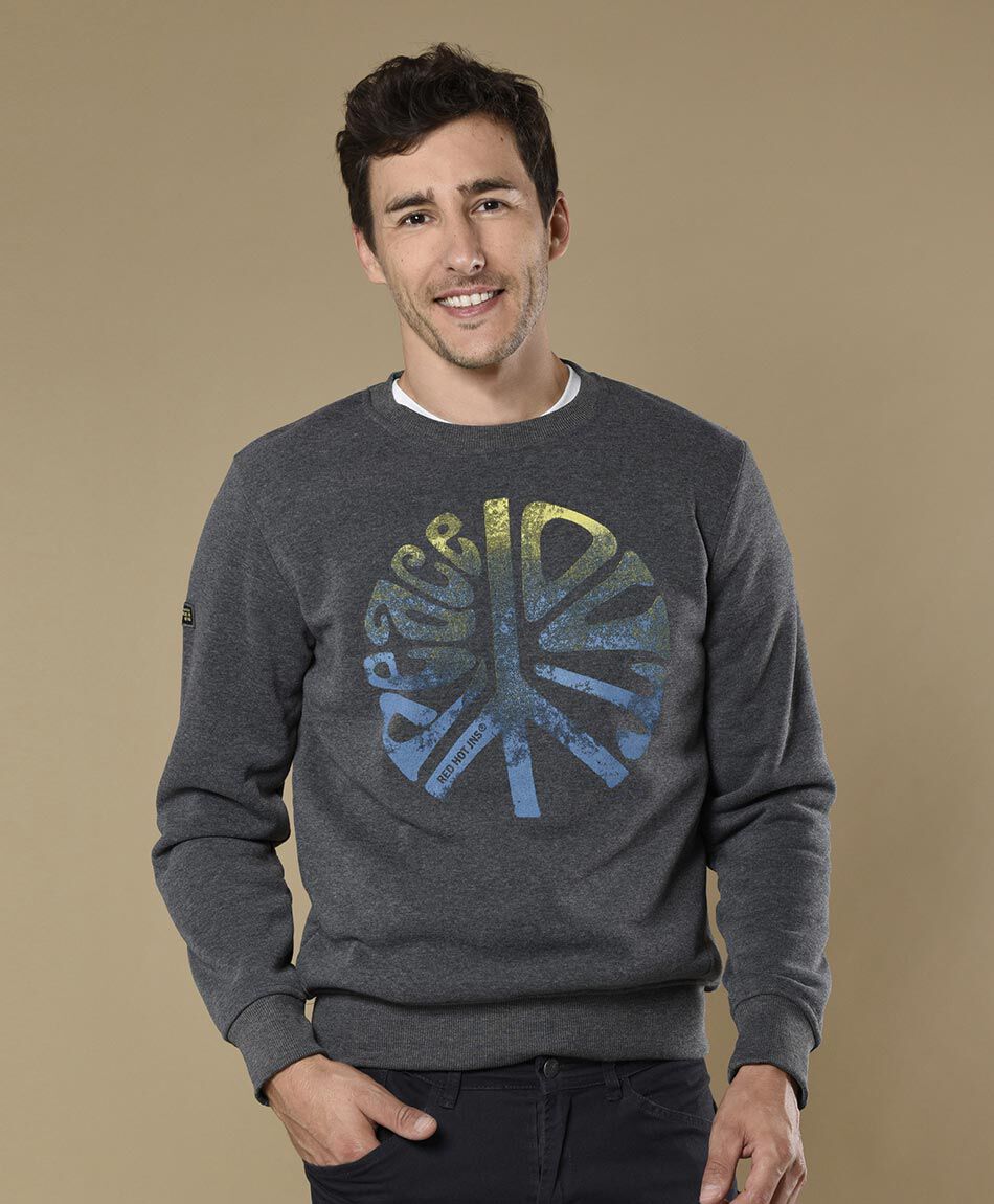 Poler&oacute;n sin capucha sin cierre