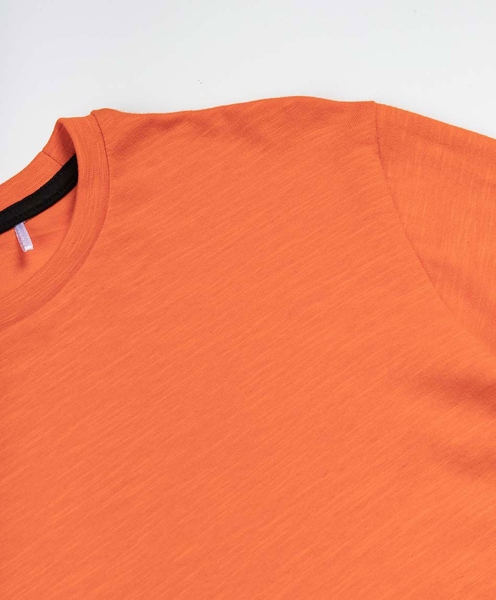 Polera niño manga larga básica naranjo Polera niño manga larga básica naranjo