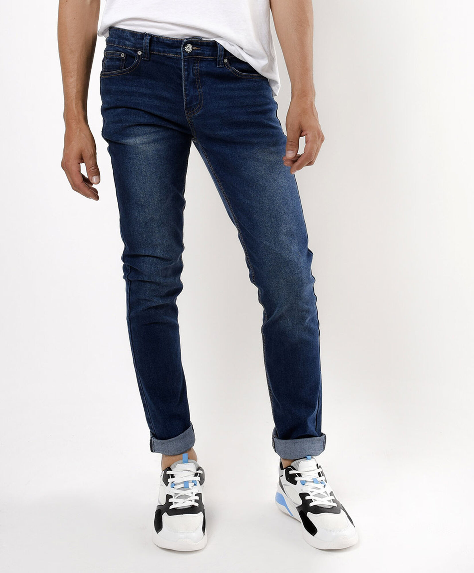 Jeans hombre desgastes skinny fit Jeans hombre desgastes skinny fit