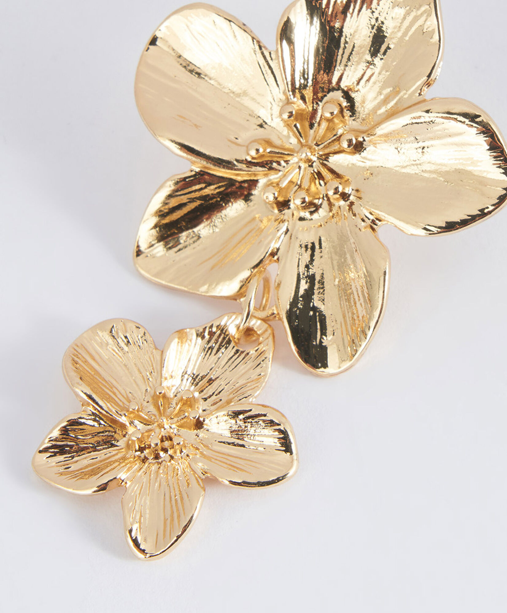 Aros mujer doble flor Aros mujer doble flor