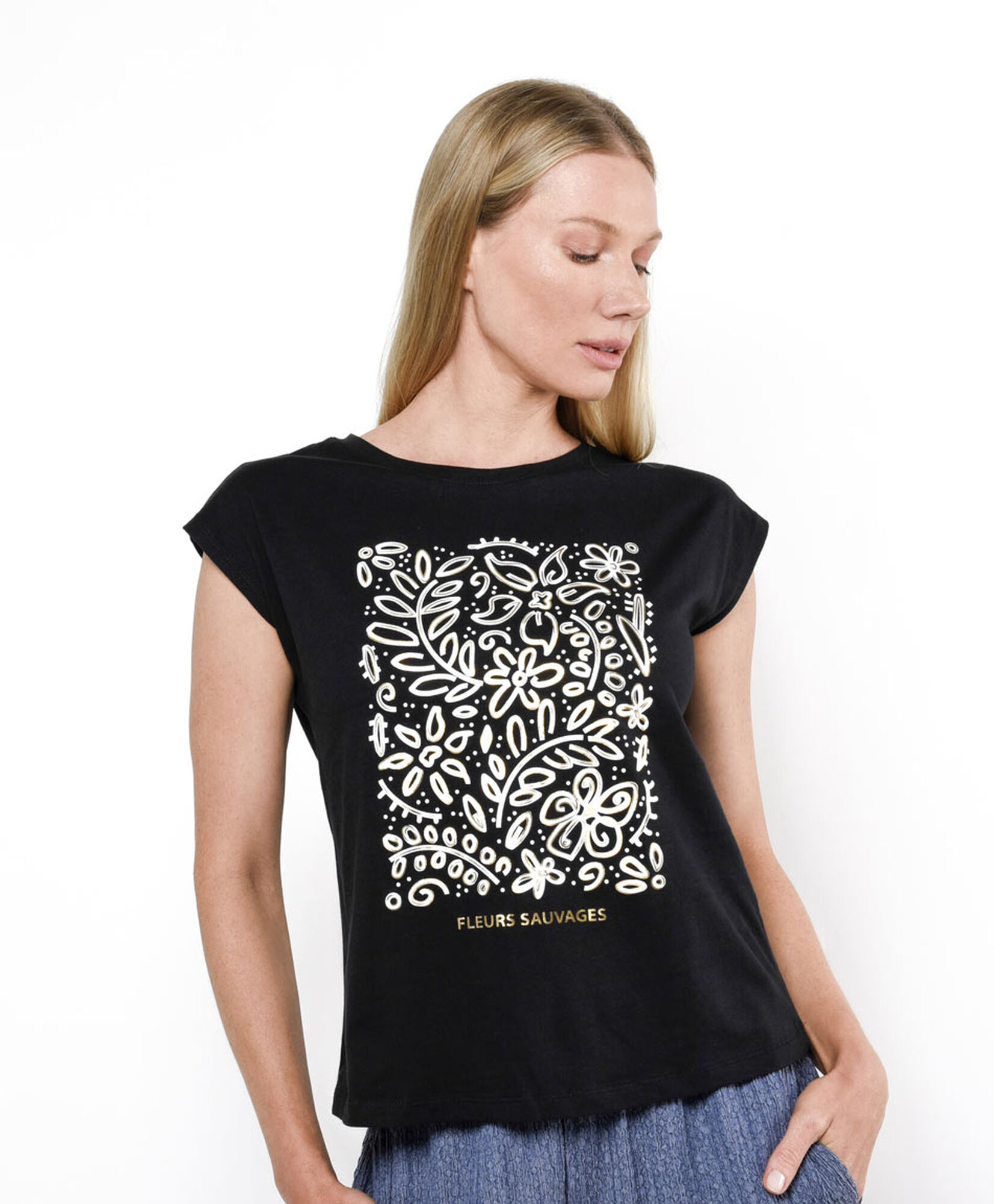Polera mujer estampado sauvages Polera mujer estampado sauvages