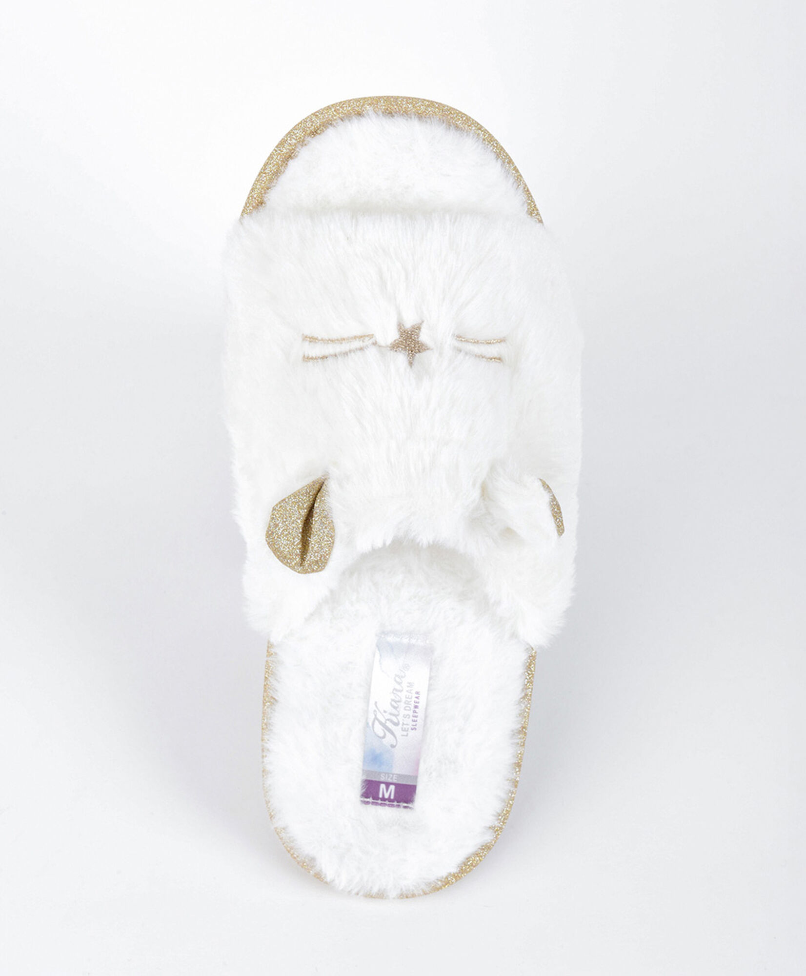 Pantufla mujer gato abierta Pantufla mujer gato abierta