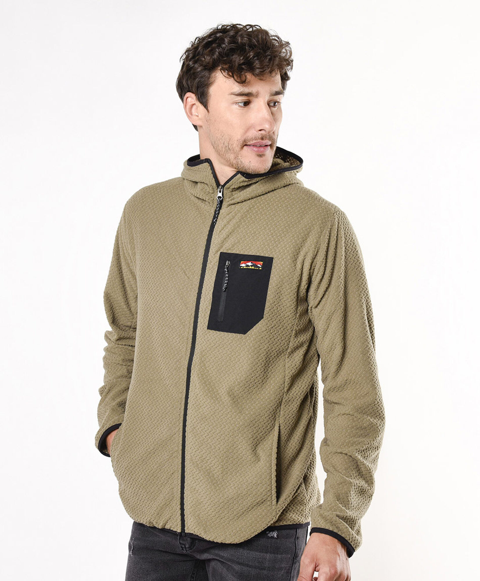 Polerón hombre outdoor textura Polerón hombre outdoor textura