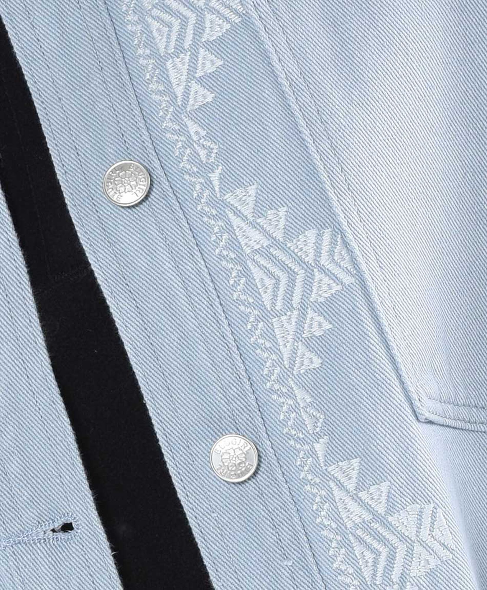 Chaqueta mujer denim bordada Chaqueta mujer denim bordada