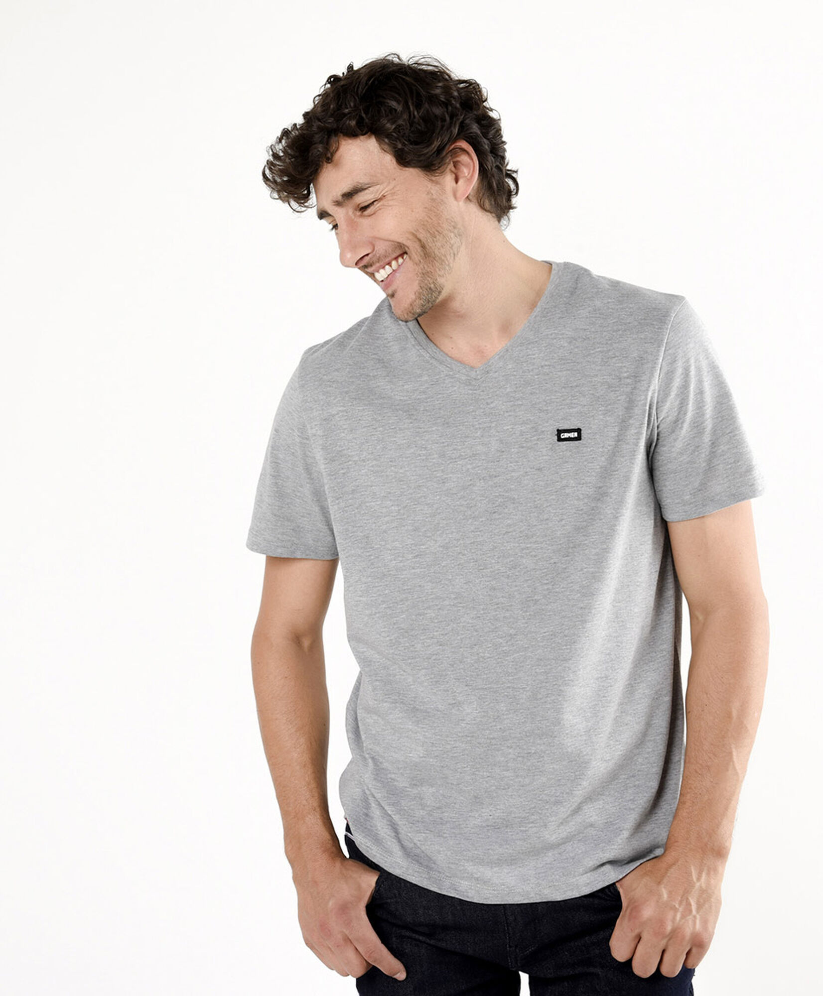 Polera hombre lisa parche gamer Polera hombre lisa parche gamer