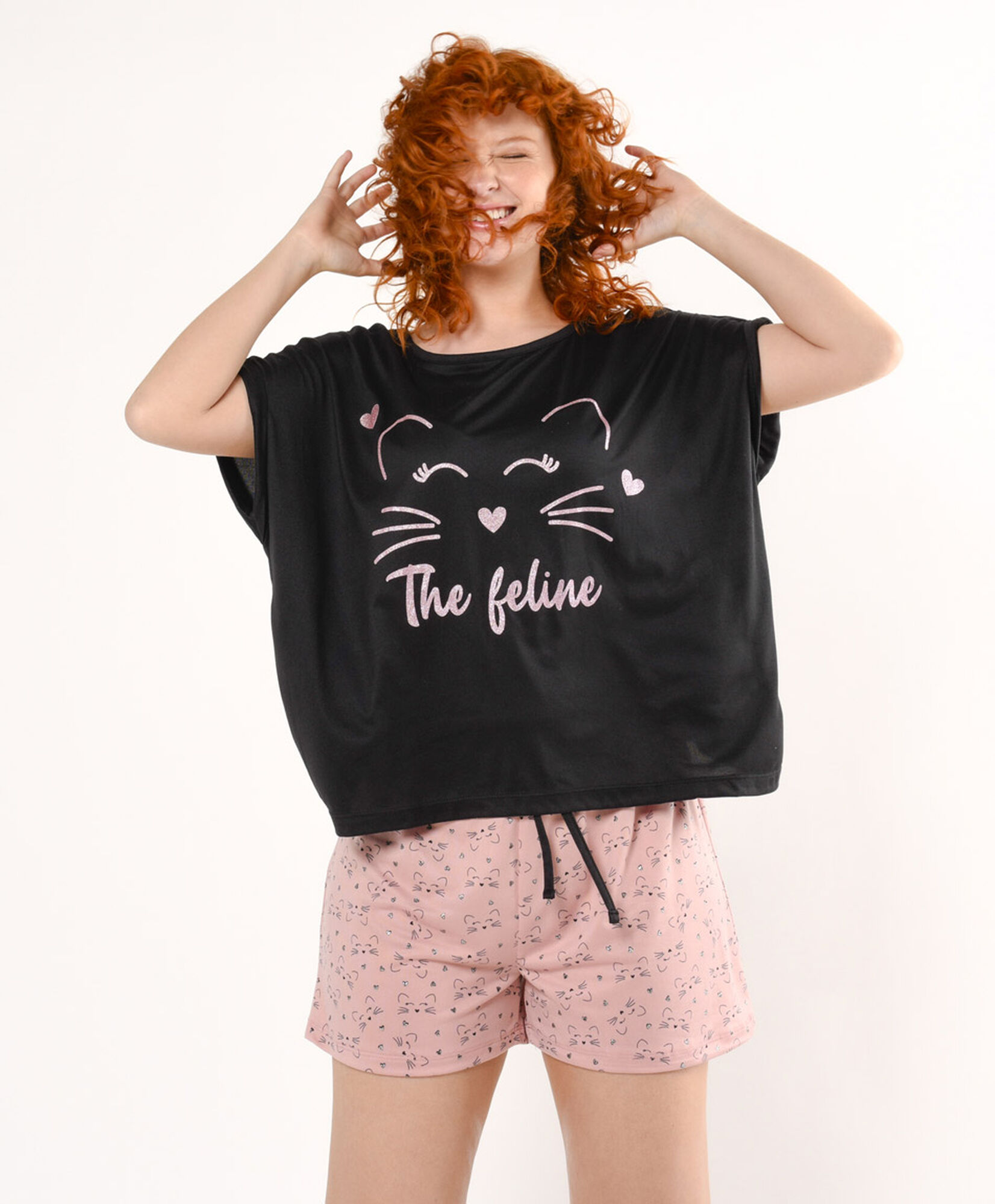 Pijama mujer the feline short Pijama mujer the feline short