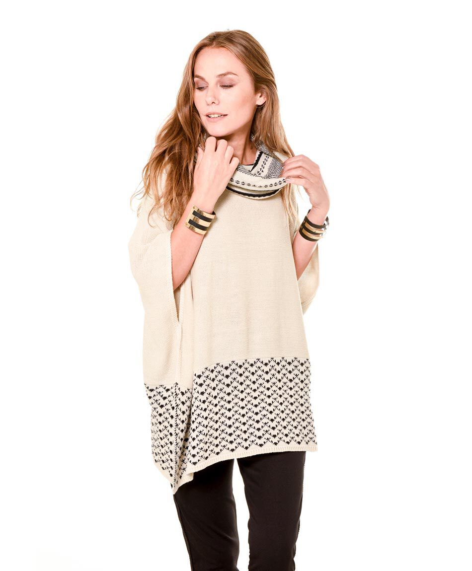 Poncho cuello