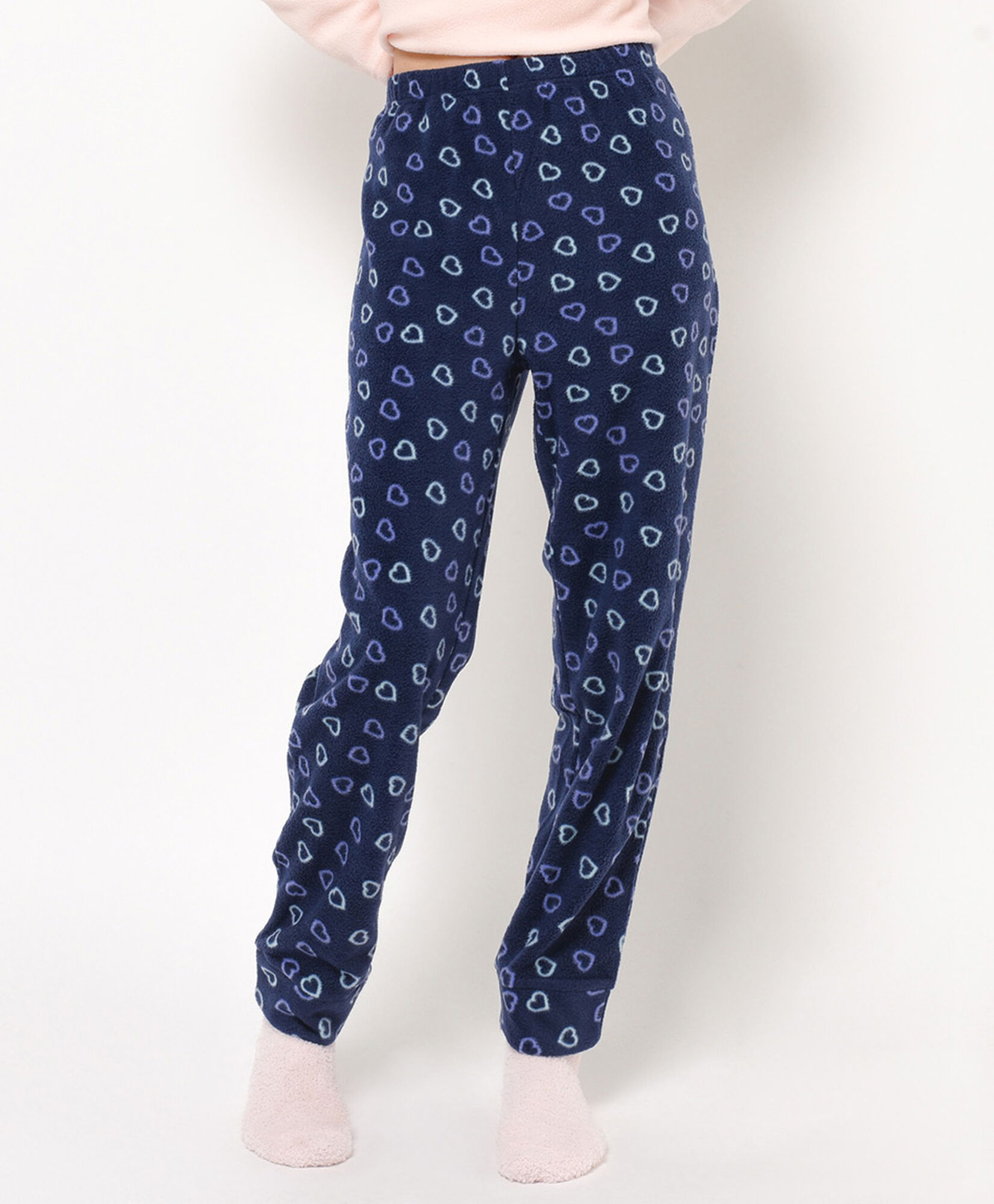 Pijama + calcetines mujer polar gato corazones Pijama + calcetines mujer polar gato corazones