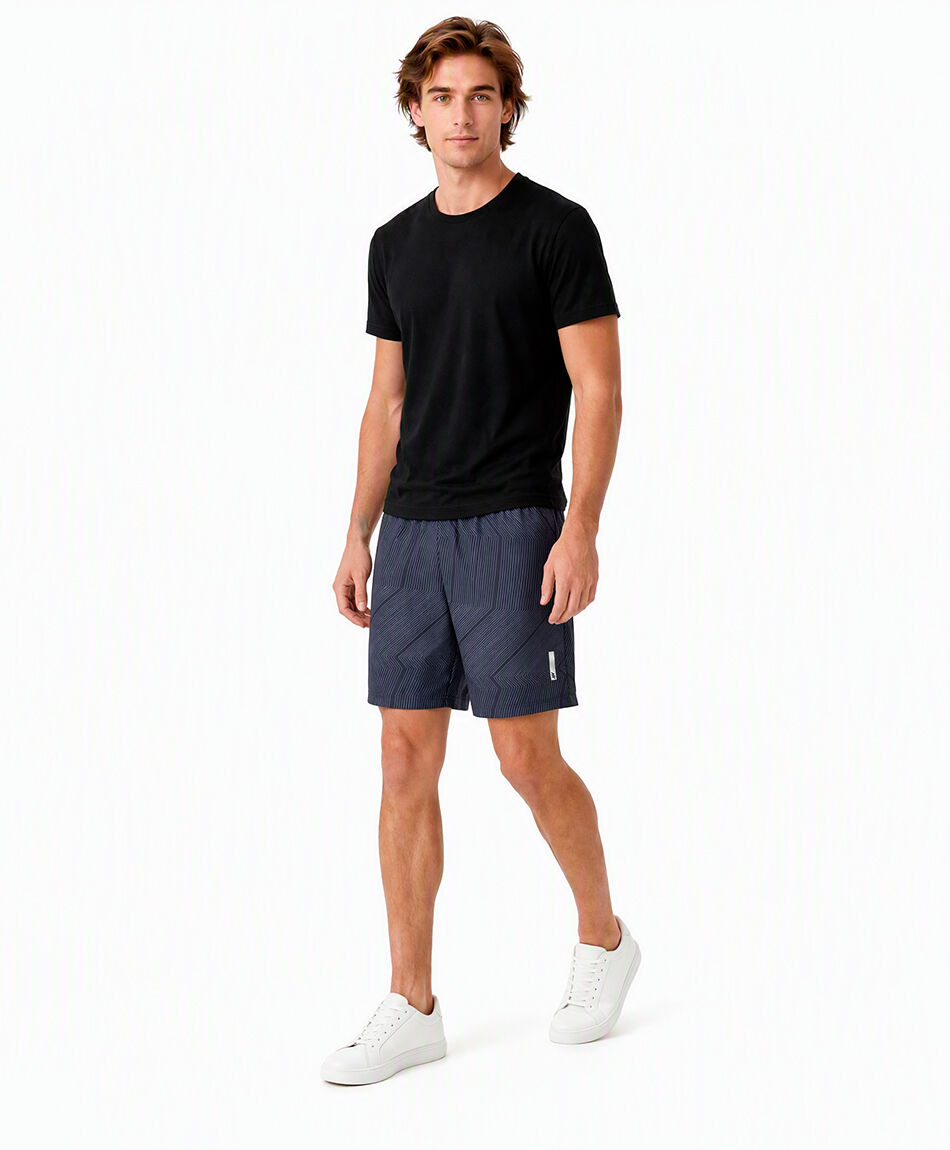 Short deportivo hombre print navy