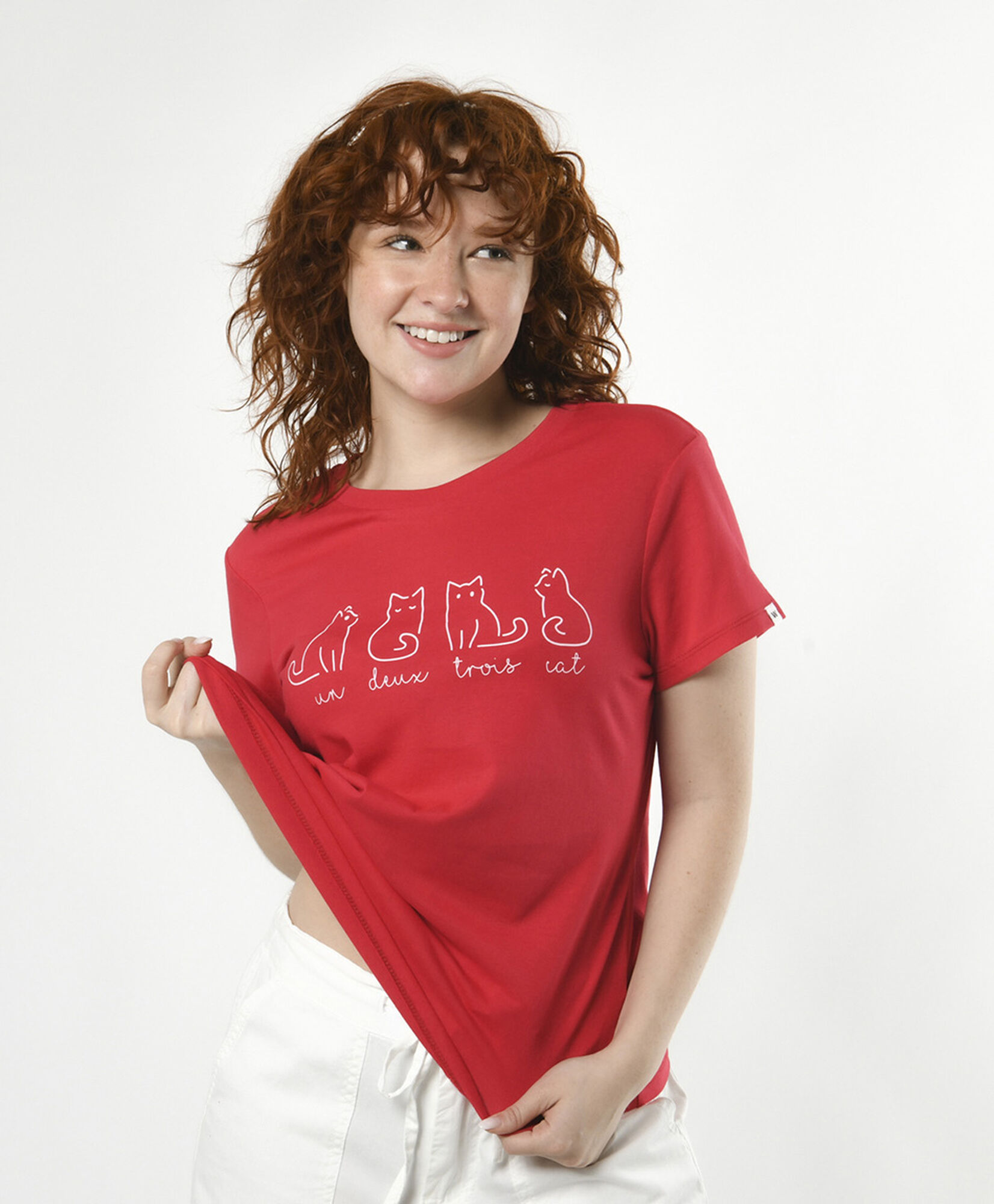 Polera mujer gatitos francés Polera mujer gatitos francés