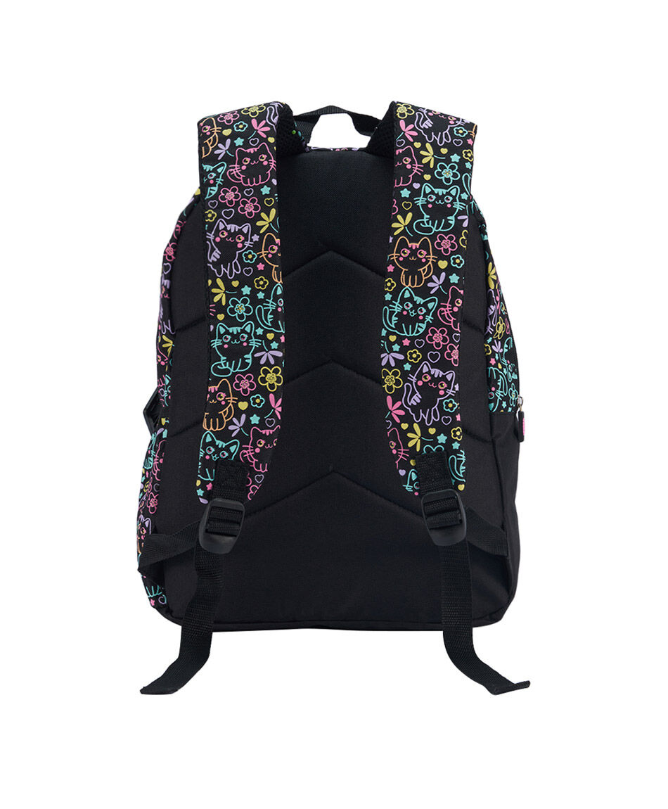 Pack mochila y accesorios escolar gatos