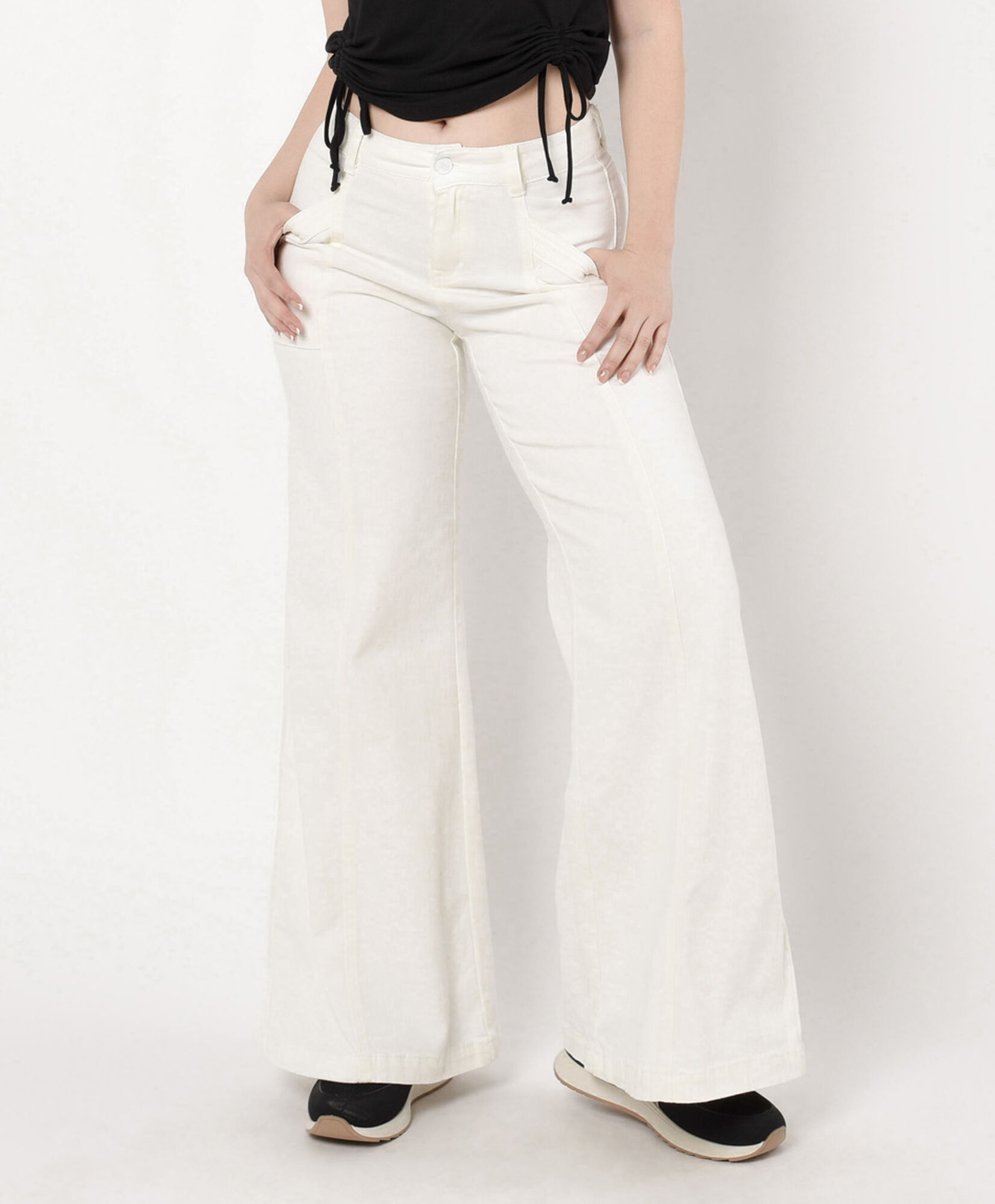 Jeans mujer blanco wide Jeans mujer blanco wide