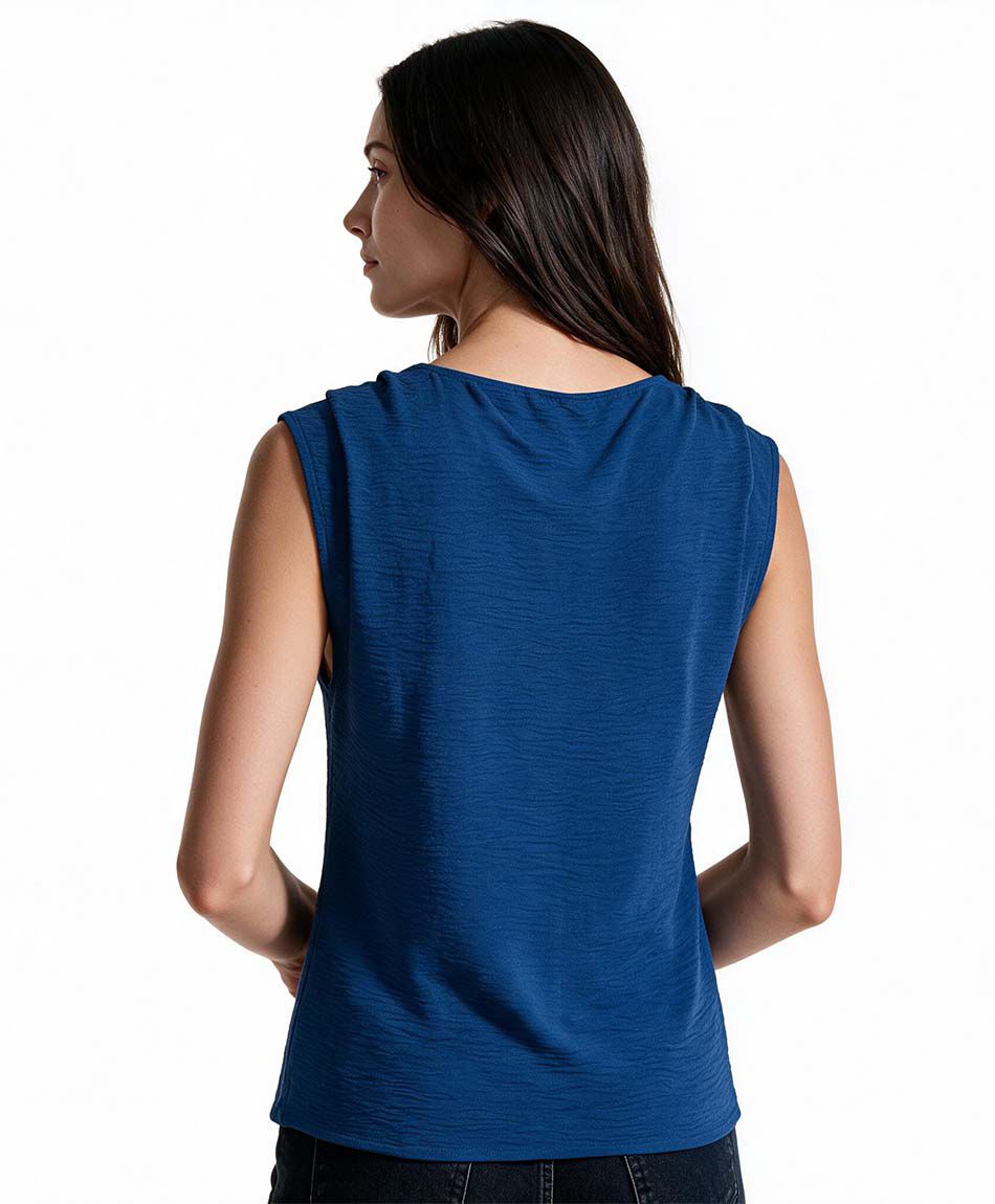 Blusa mujer top drapeado