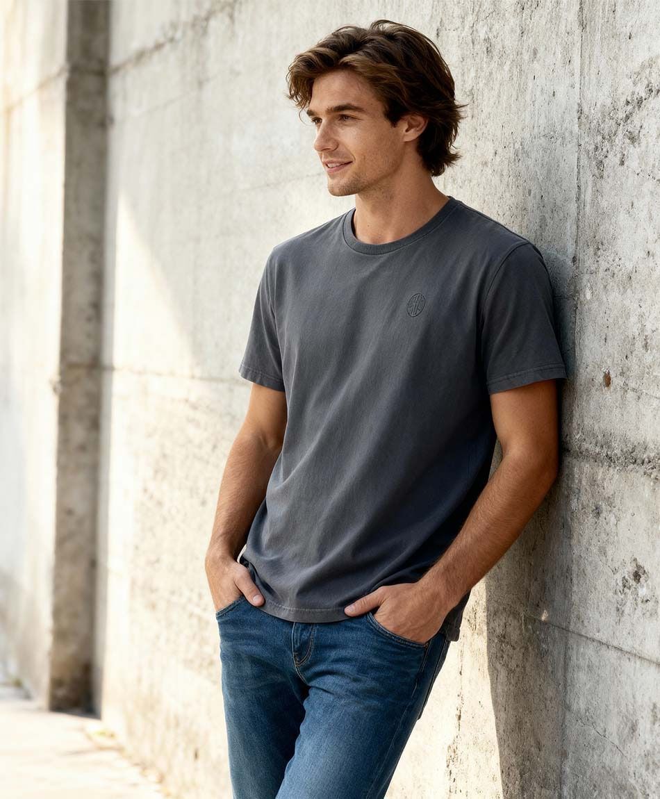 Polera hombre mini print