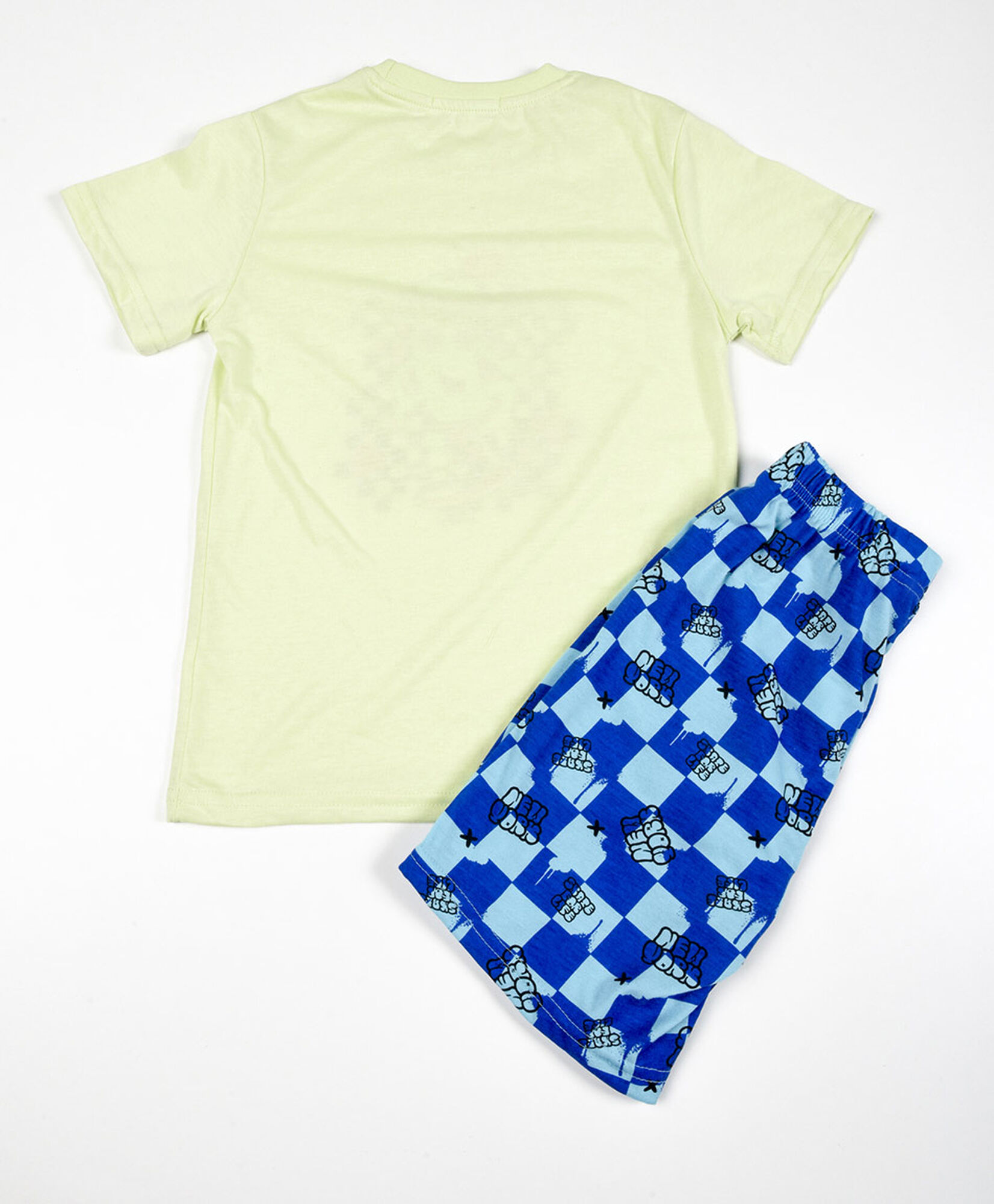 Pijama niño cuadros short Pijama niño cuadros short