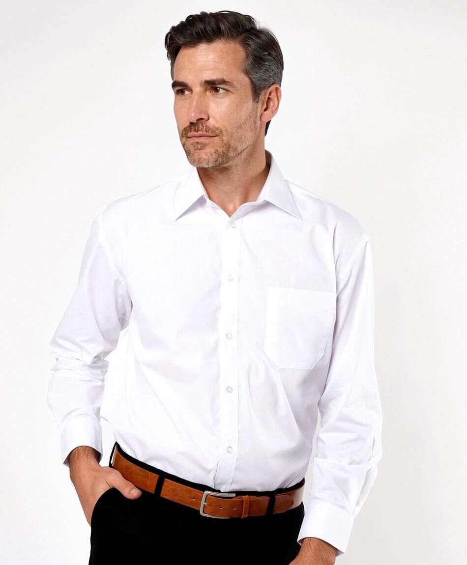 Camisa hombre lisa