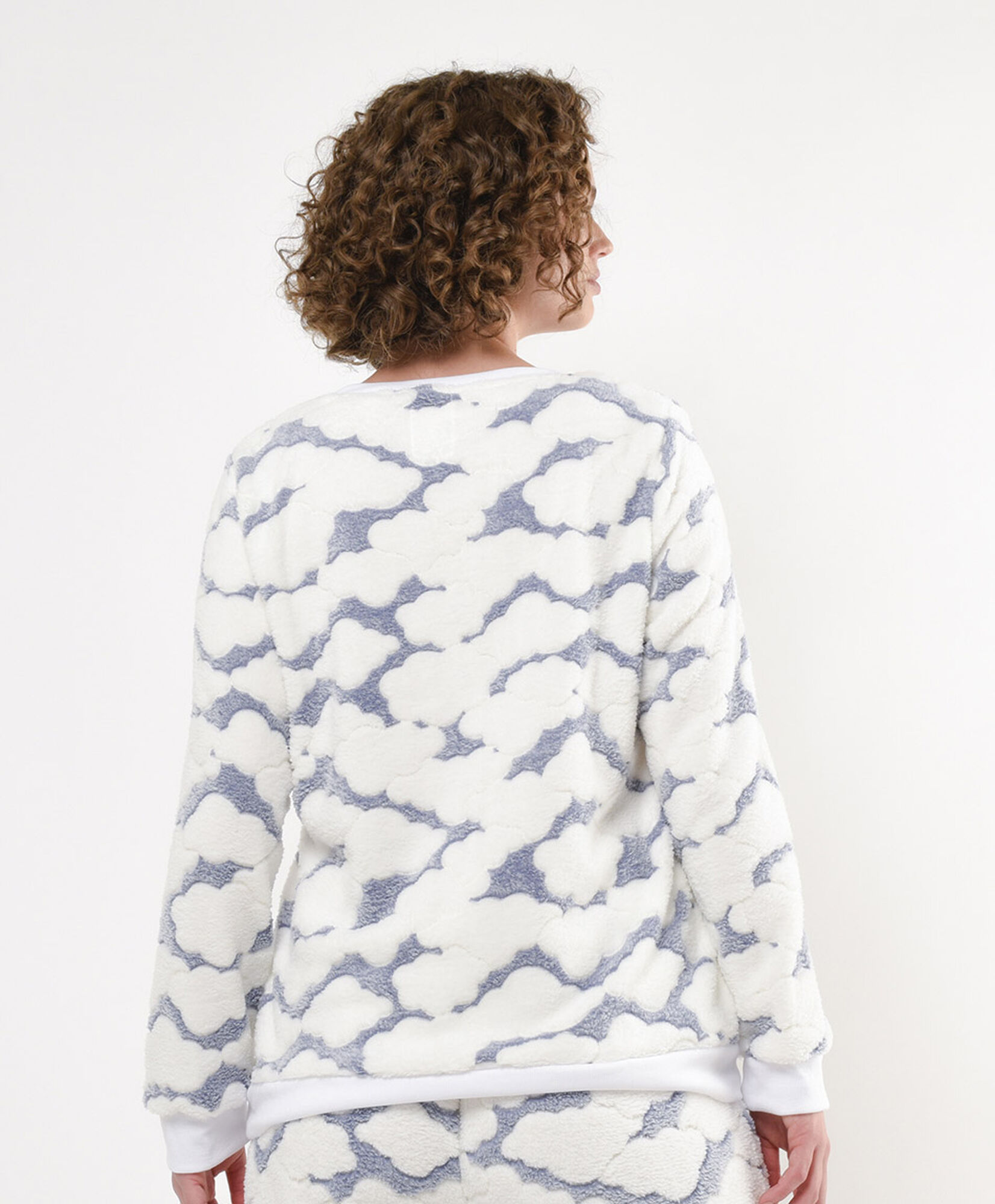 Pijama mujer nubes grueso Pijama mujer nubes grueso