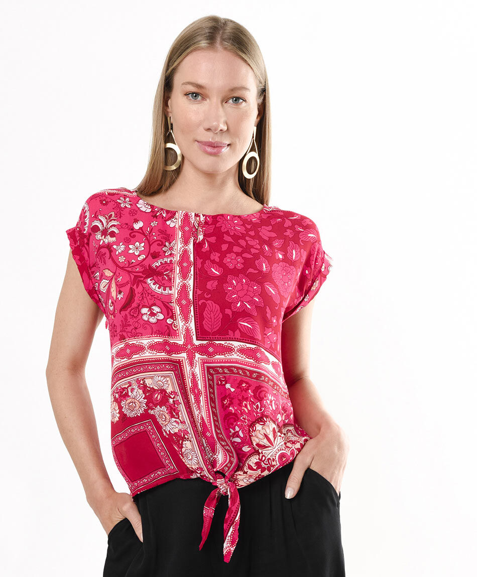 Polera mujer nudo