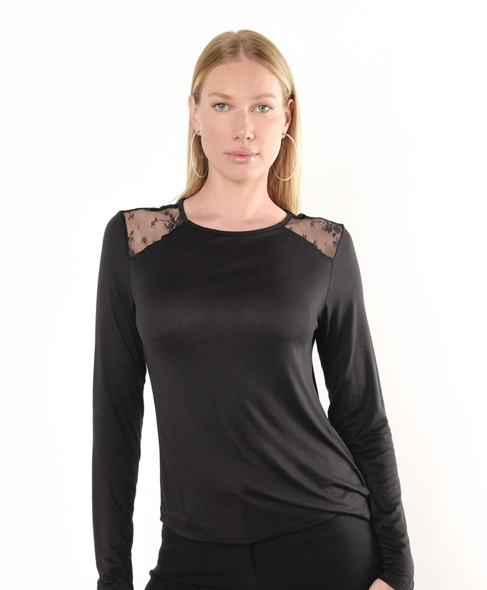 Polera mujer transparencia hombros Polera mujer transparencia hombros
