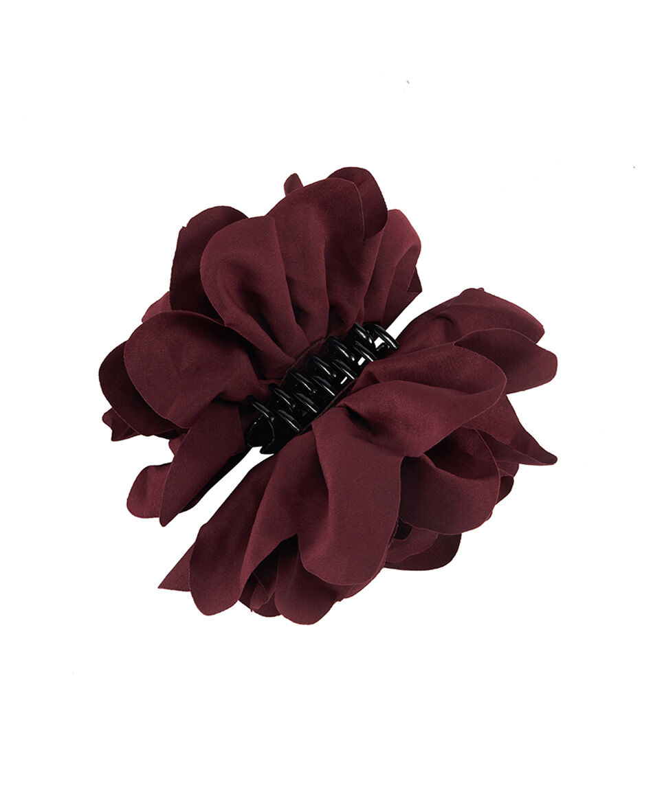 Pinche mujer flor burdeo