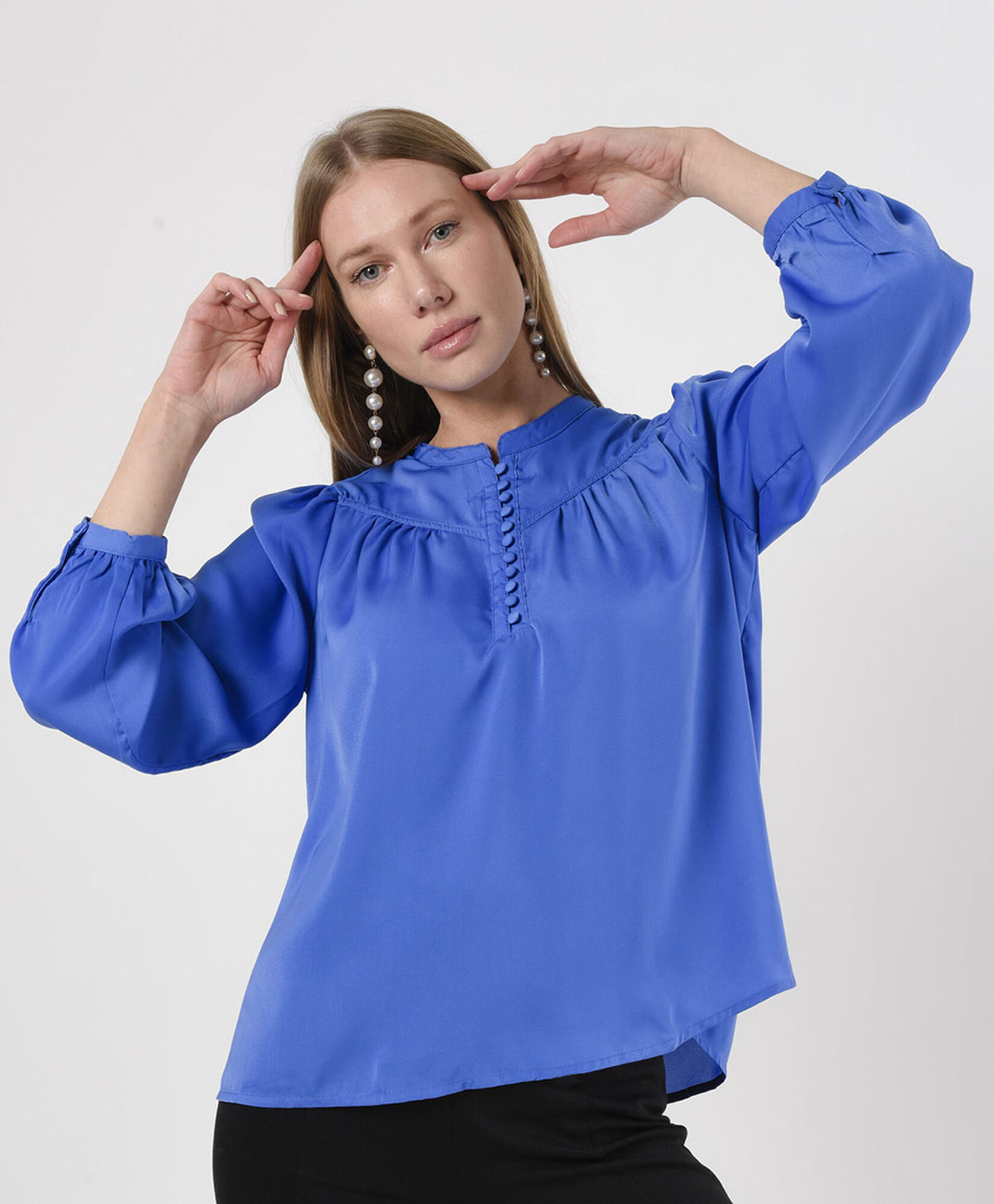 Blusa mujer botones y pinzas Blusa mujer botones y pinzas