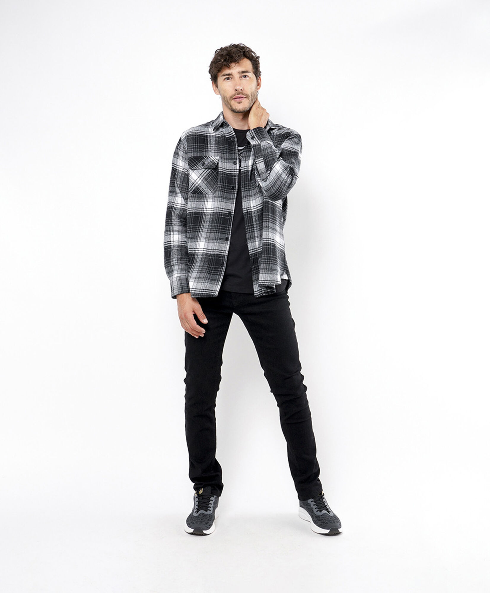 Chaqueta hombre leñadora gris Chaqueta hombre leñadora gris