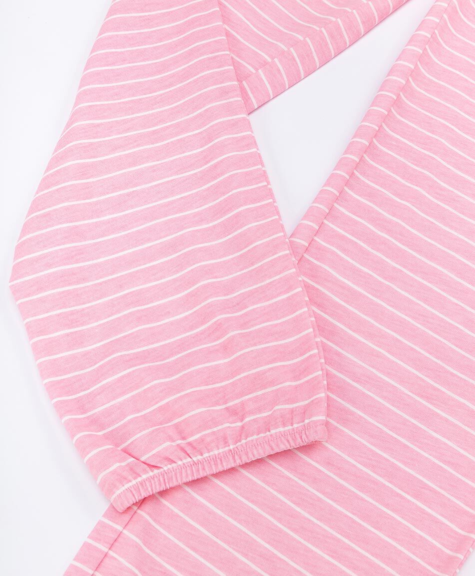 Pijama mujer rayas bulldog rose
