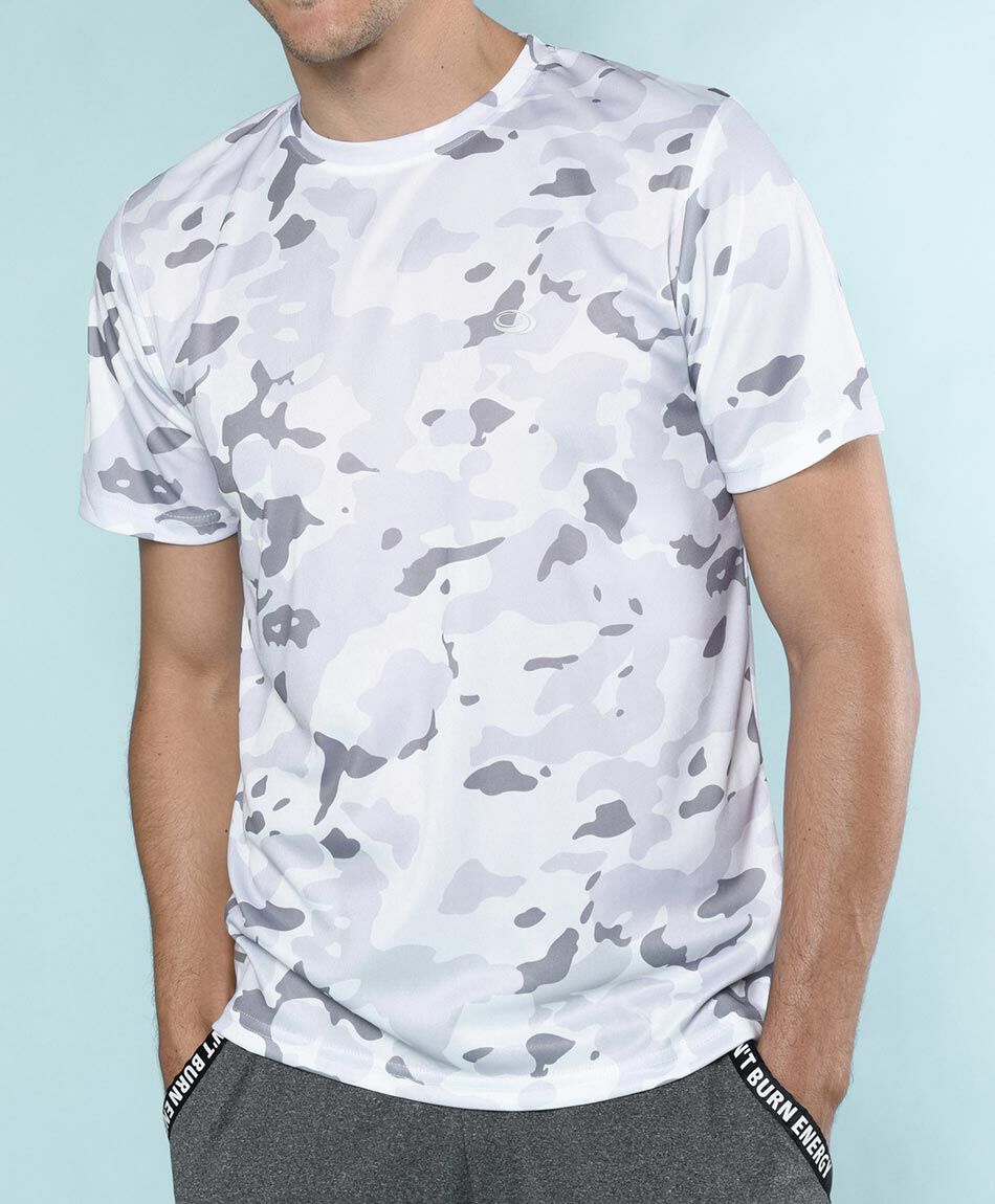 Polera deportiva manga corta cuello redondo