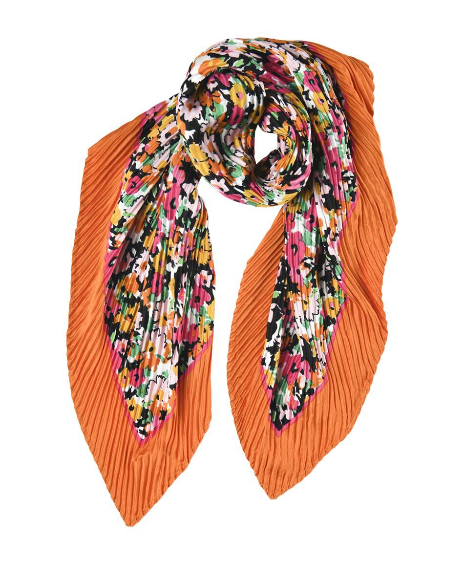 Pa&ntilde;uelo mujer floreado multicolor