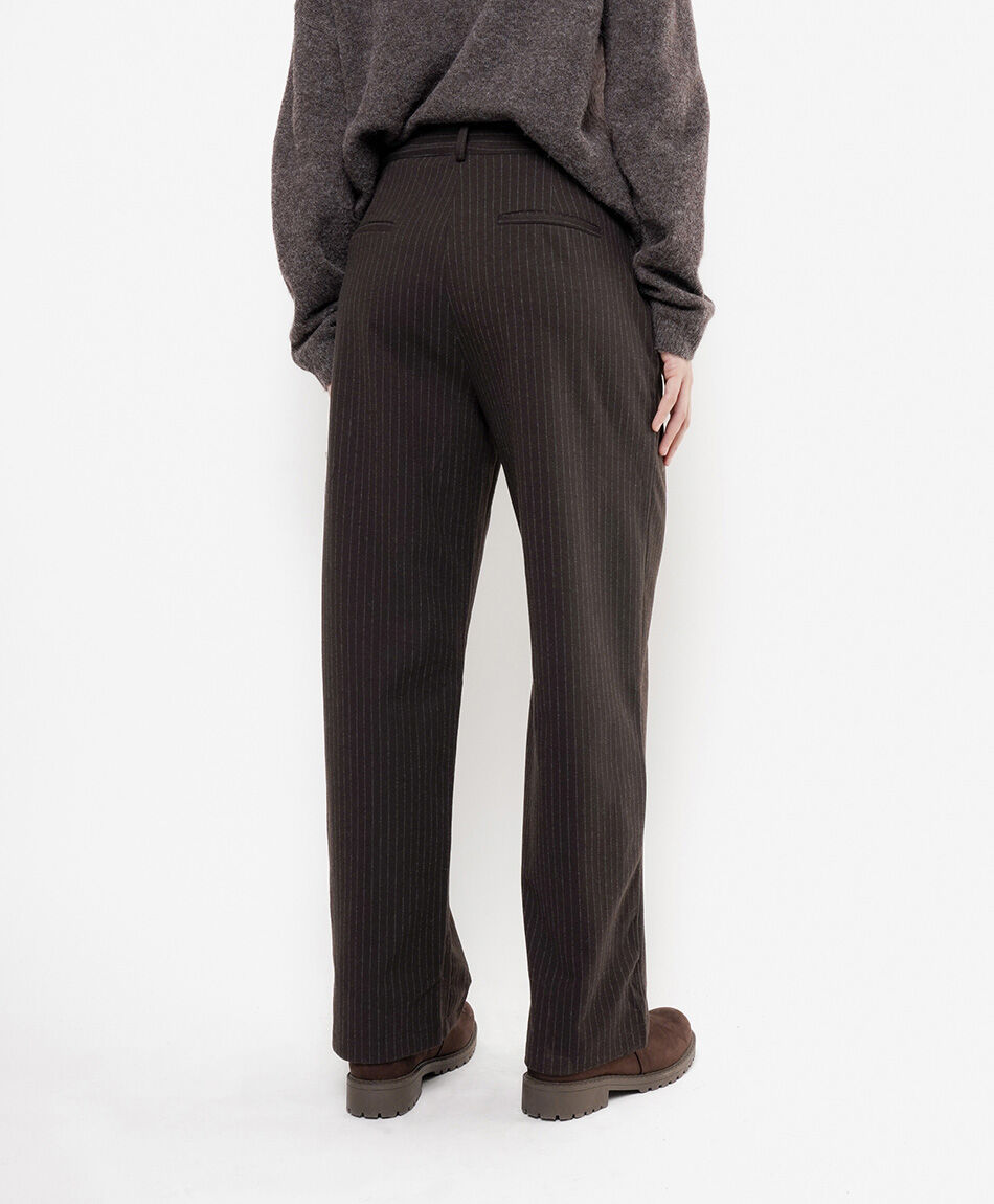 Pantal&oacute;n mujer wide leg jacquard