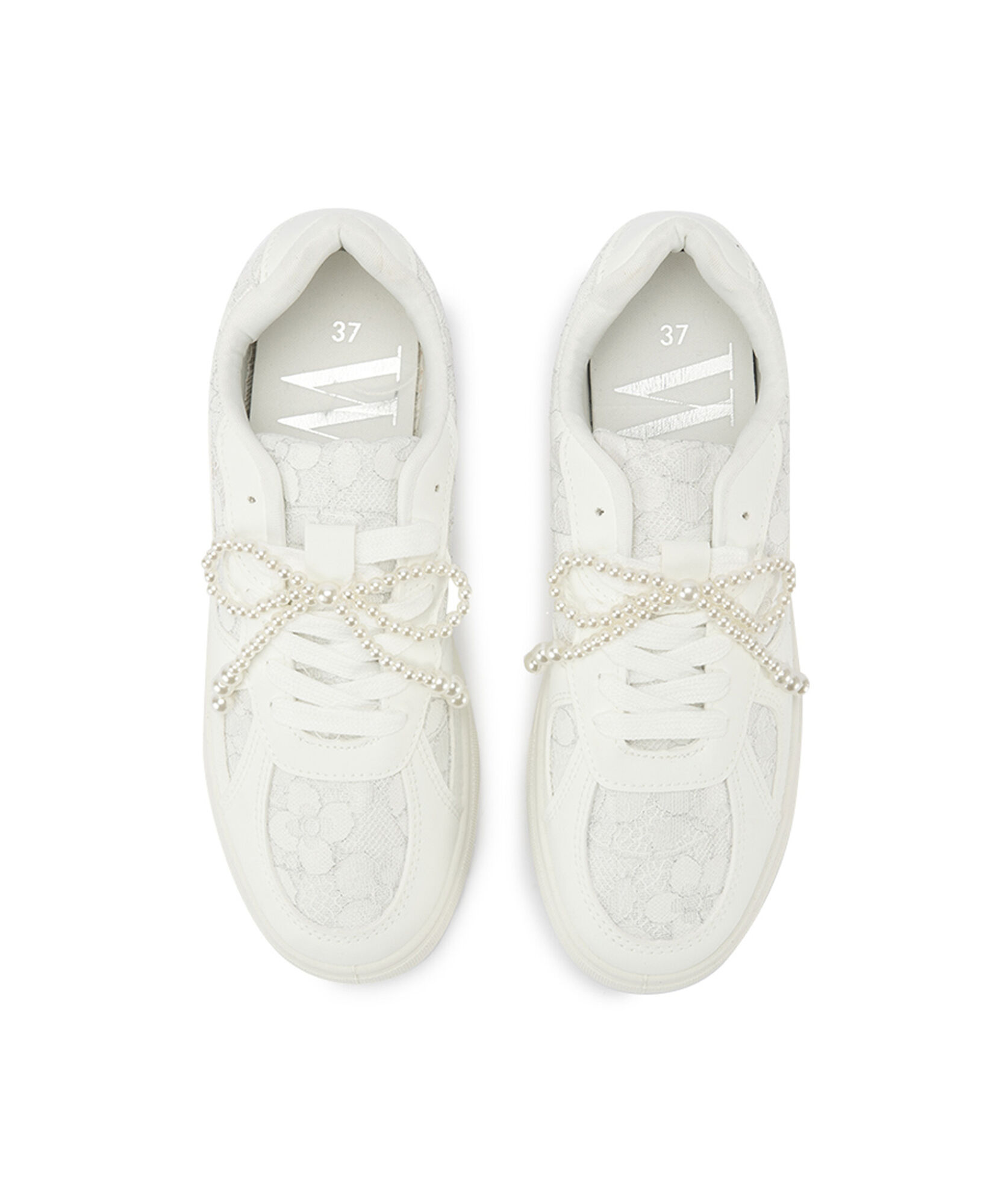 Zapatilla mujer encaje perlas Zapatilla mujer encaje perlas
