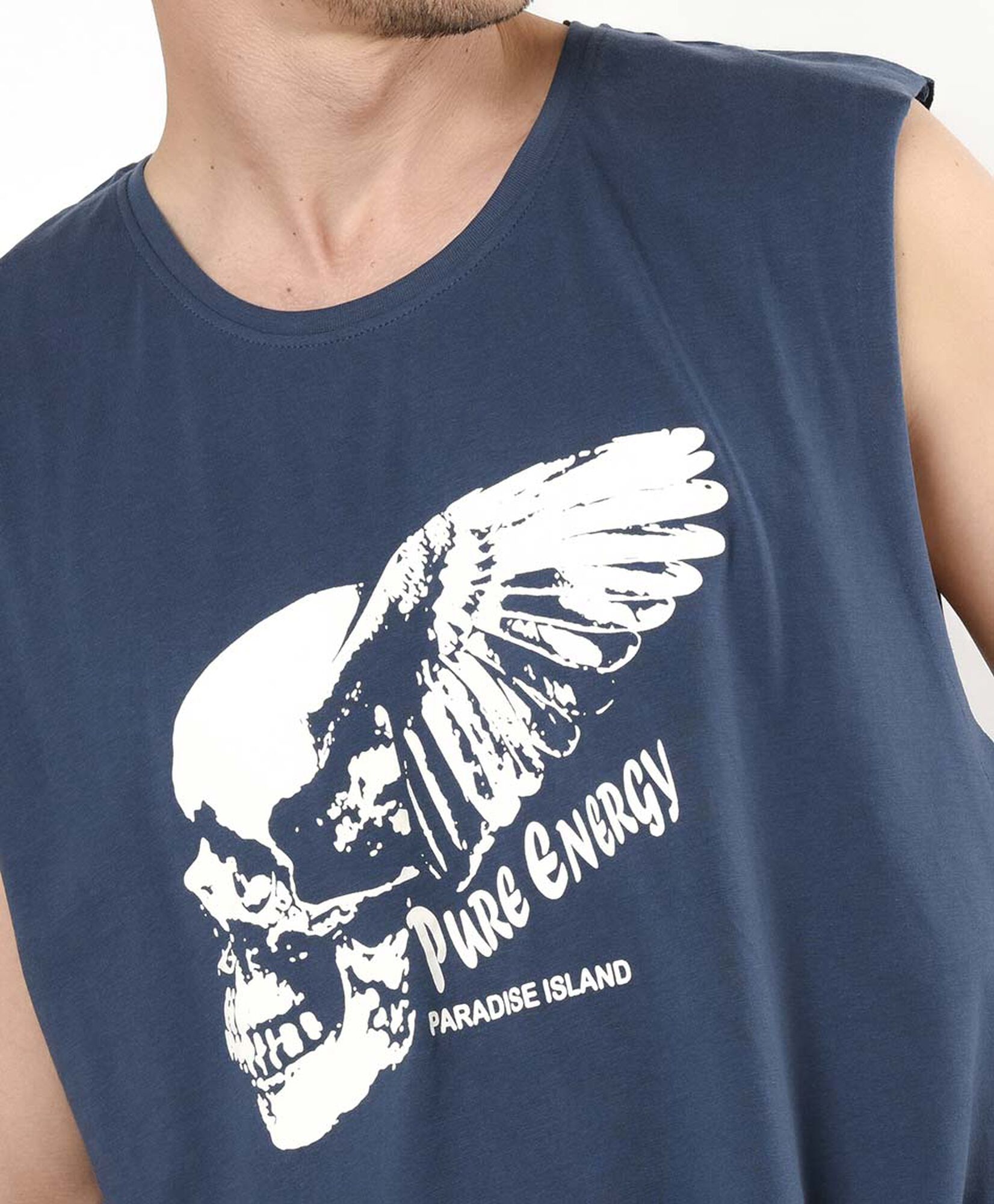 Polera hombre energía sin mangas Polera hombre energía sin mangas