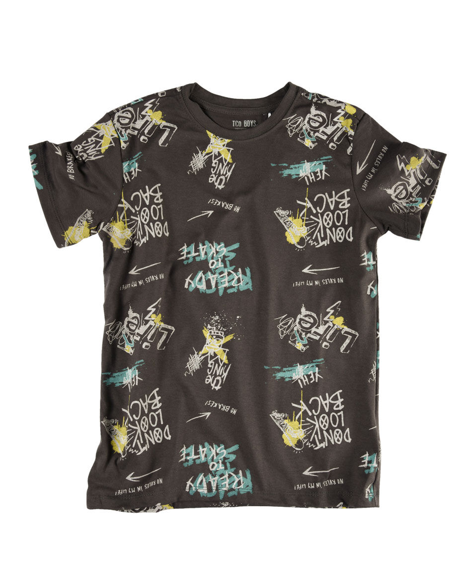 Polera manga corta cuello redondo