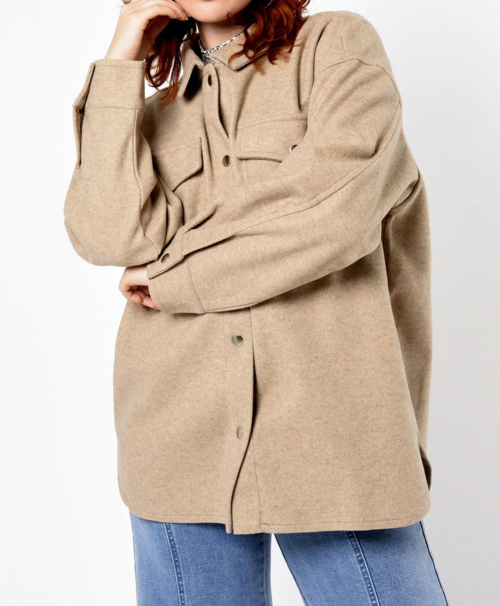 Chaqueta mujer leñadora botones Chaqueta mujer leñadora botones
