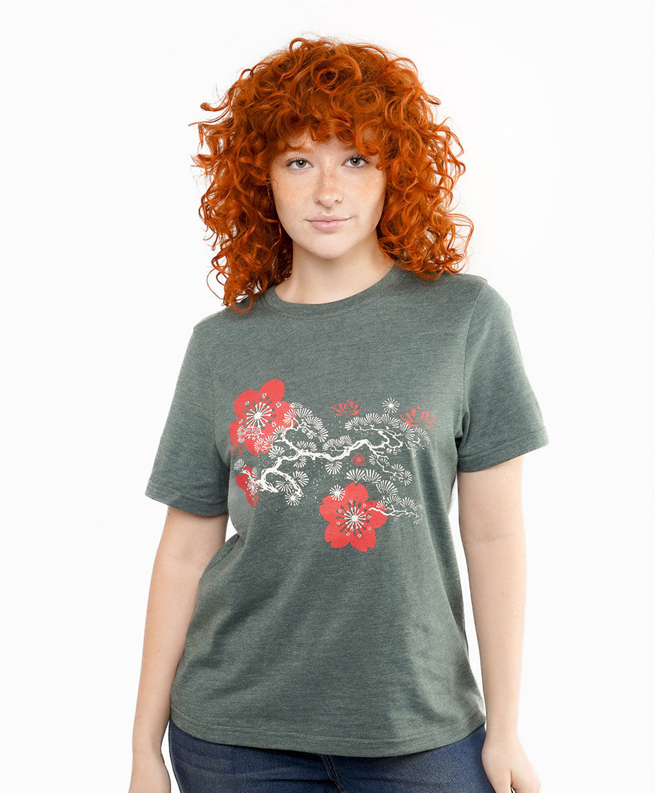 Polera mujer jardin japones