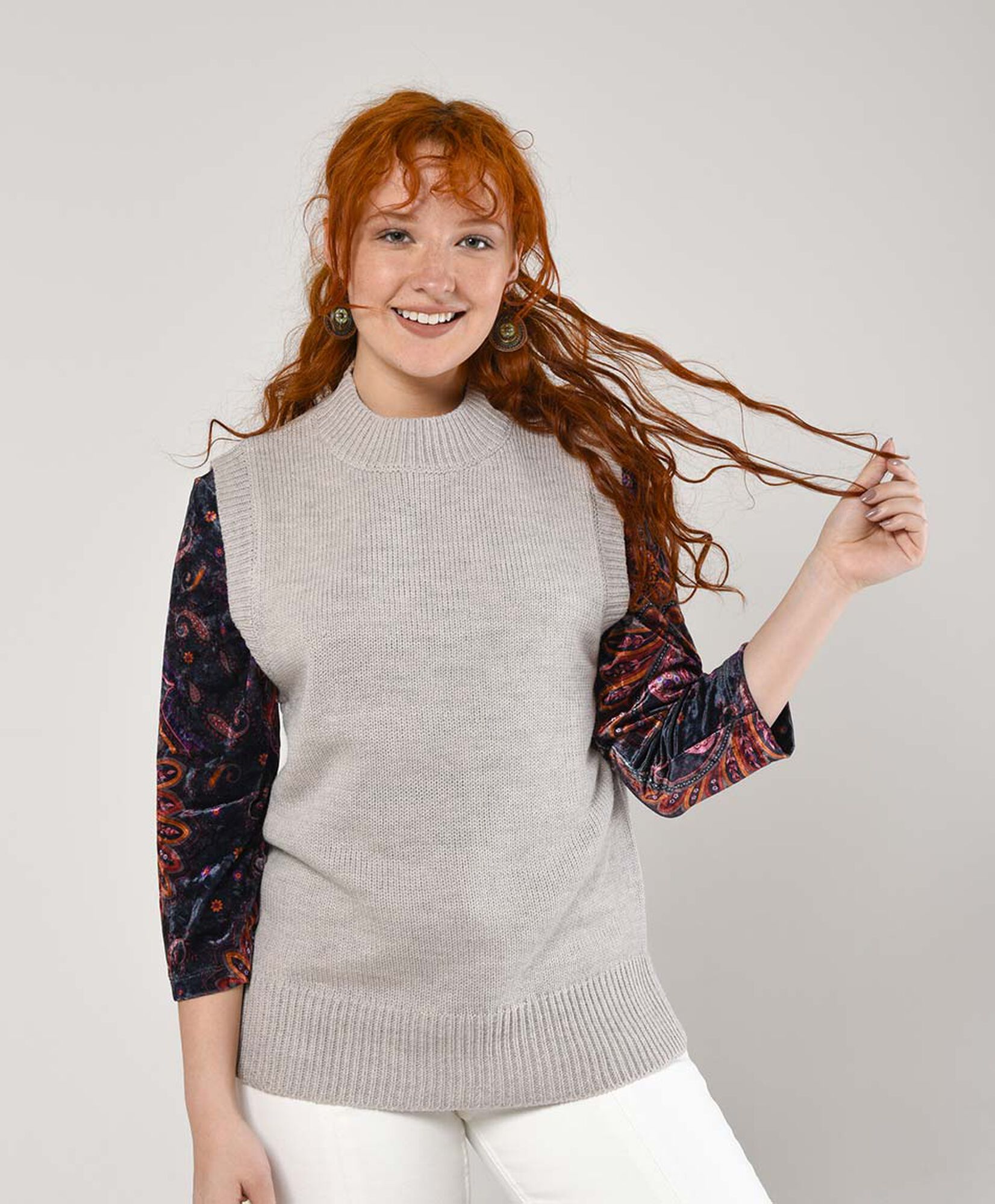 Sweater mujer sin mangas Sweater mujer sin mangas