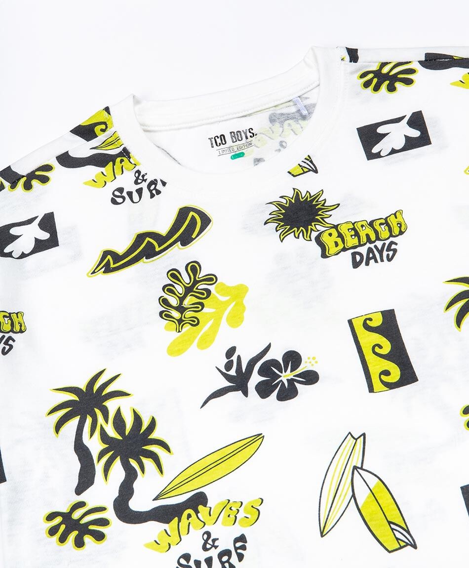 Polera ni&ntilde;o mix playa