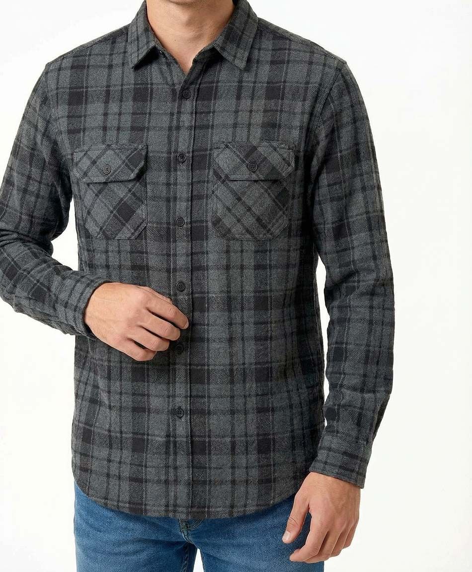 Chaqueta hombre le&ntilde;adora mix gris