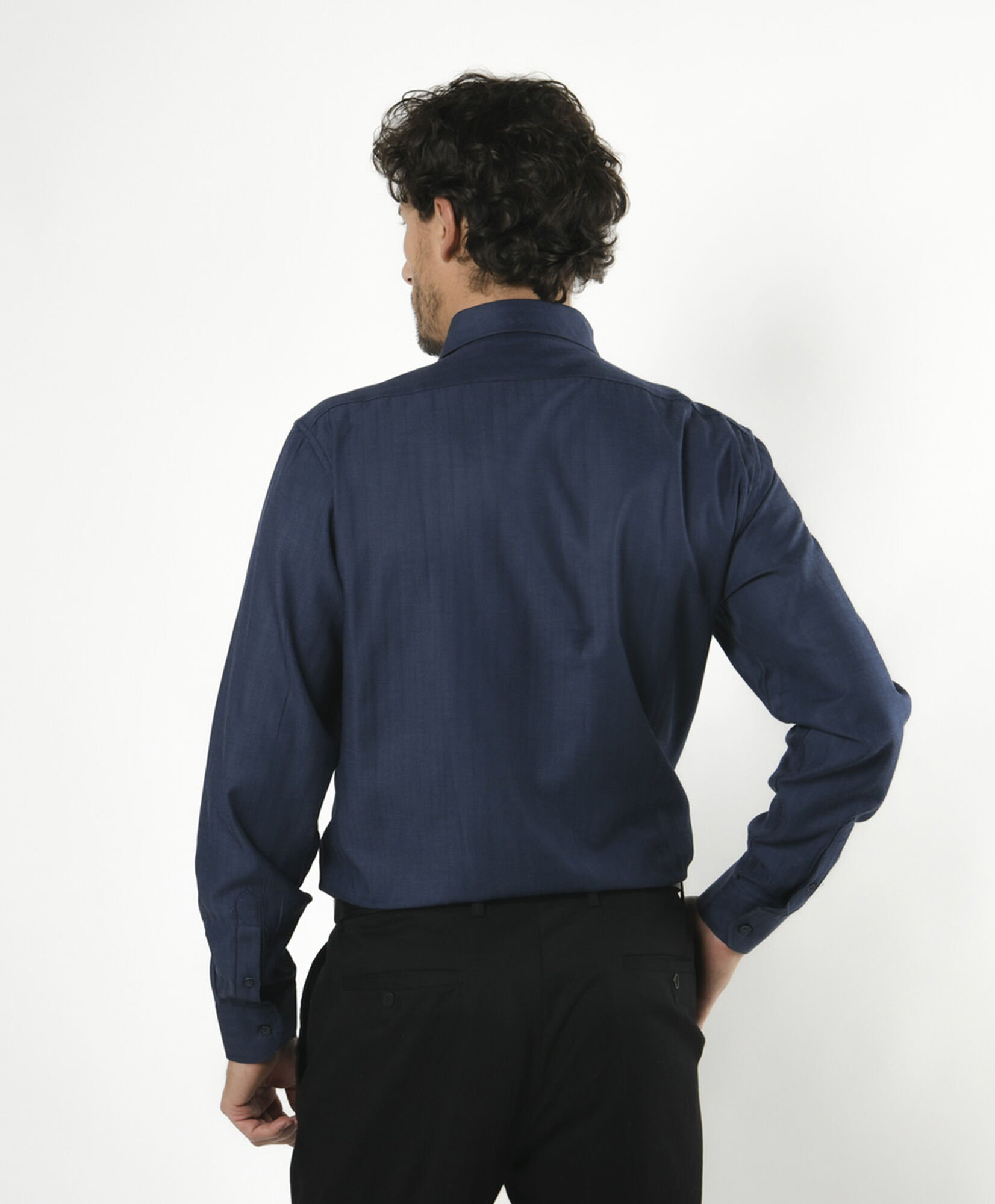 Camisa hombre textura azul Camisa hombre textura azul