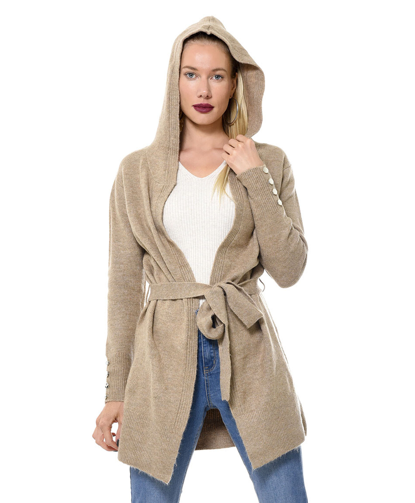Cardigan camel lazo Cardigan camel lazo